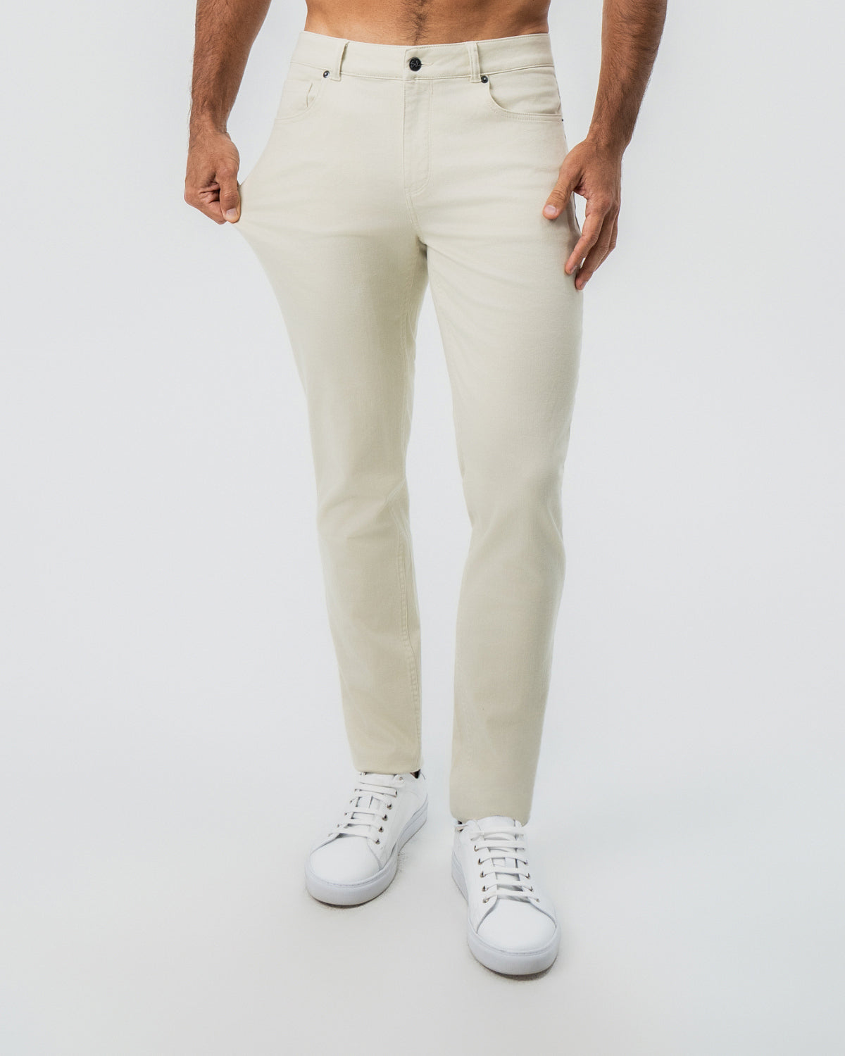 Performance Cotton Twill 5 Pocket Pant - Tan