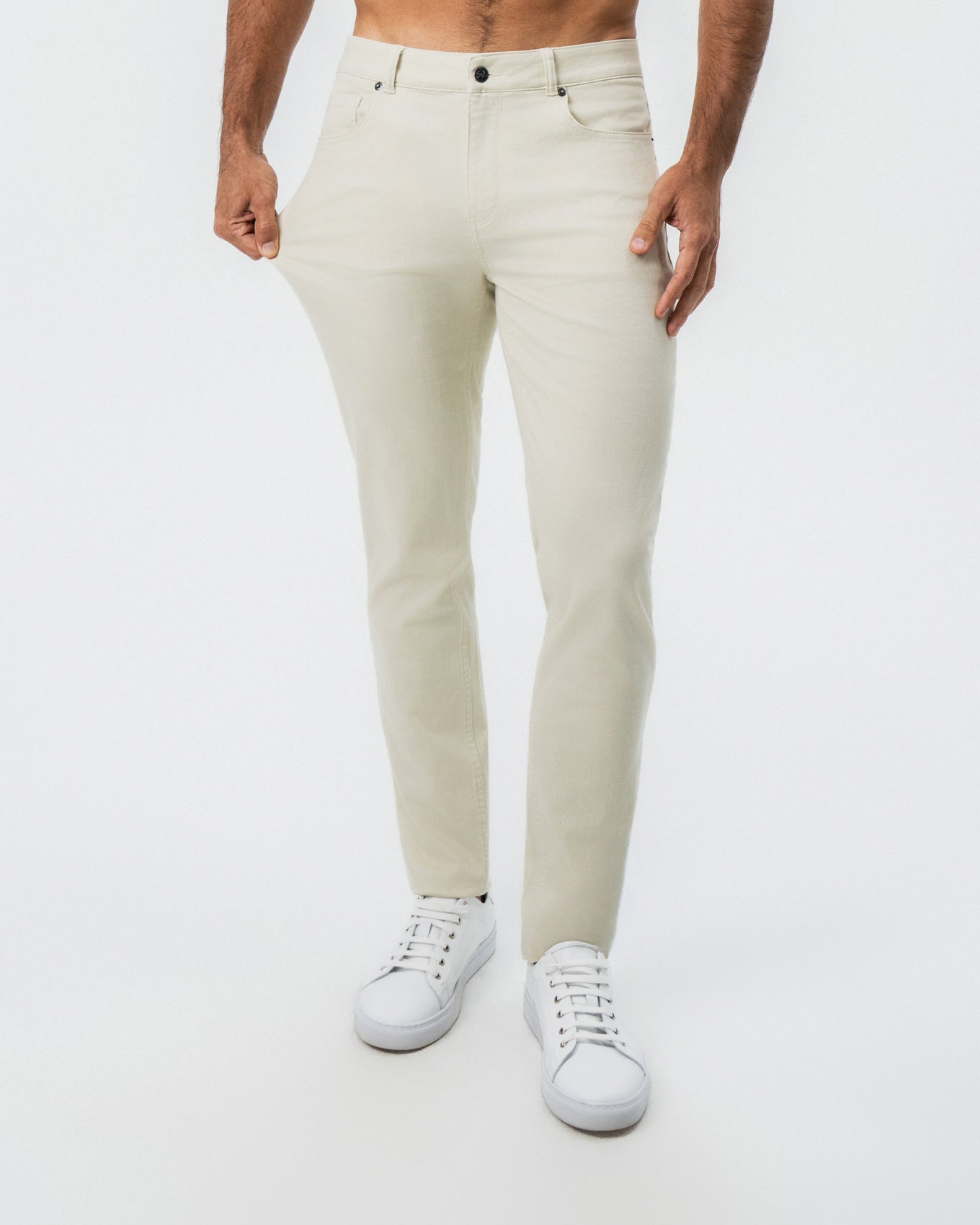 Performance Cotton Twill 5 Pocket Pant - Tan