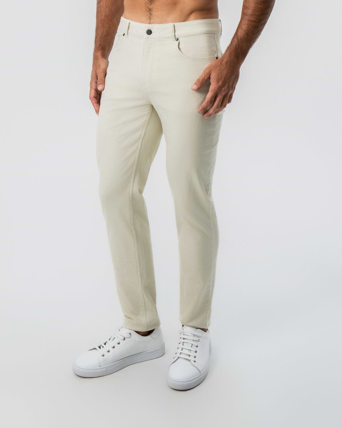 Performance Cotton Twill 5 Pocket Pant - Tan