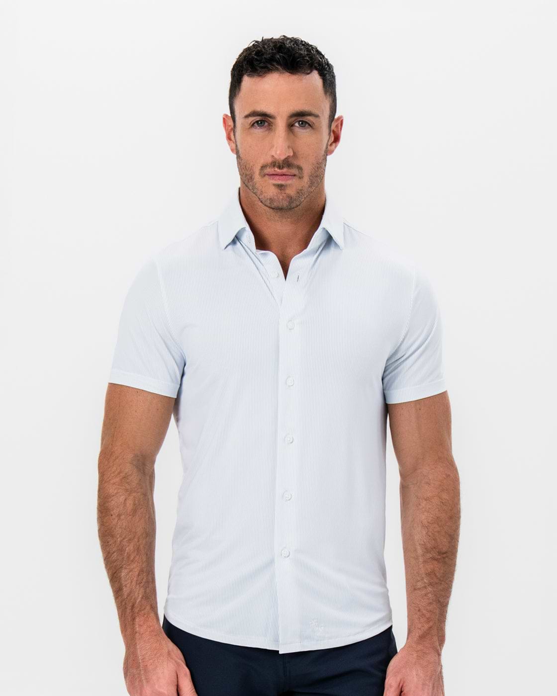 "The Rio" Light Blue Pinstripe