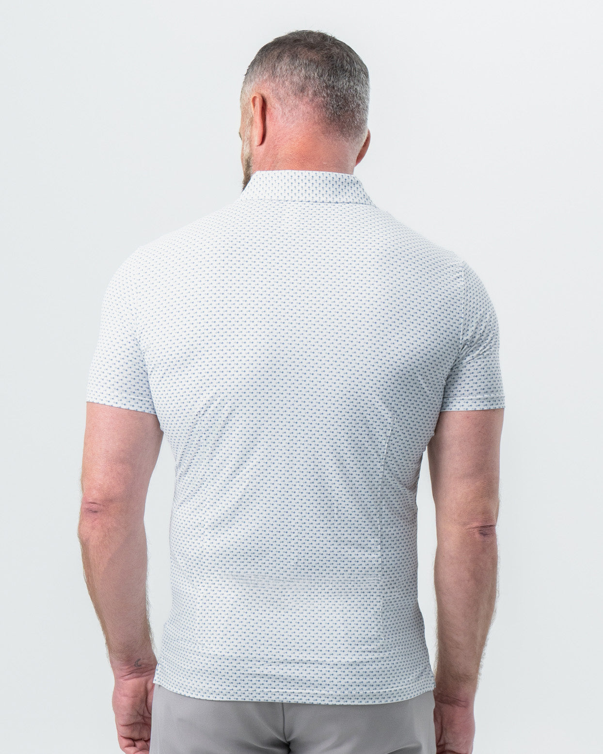 "The Archie" Geo Double Royal Blue & White Square