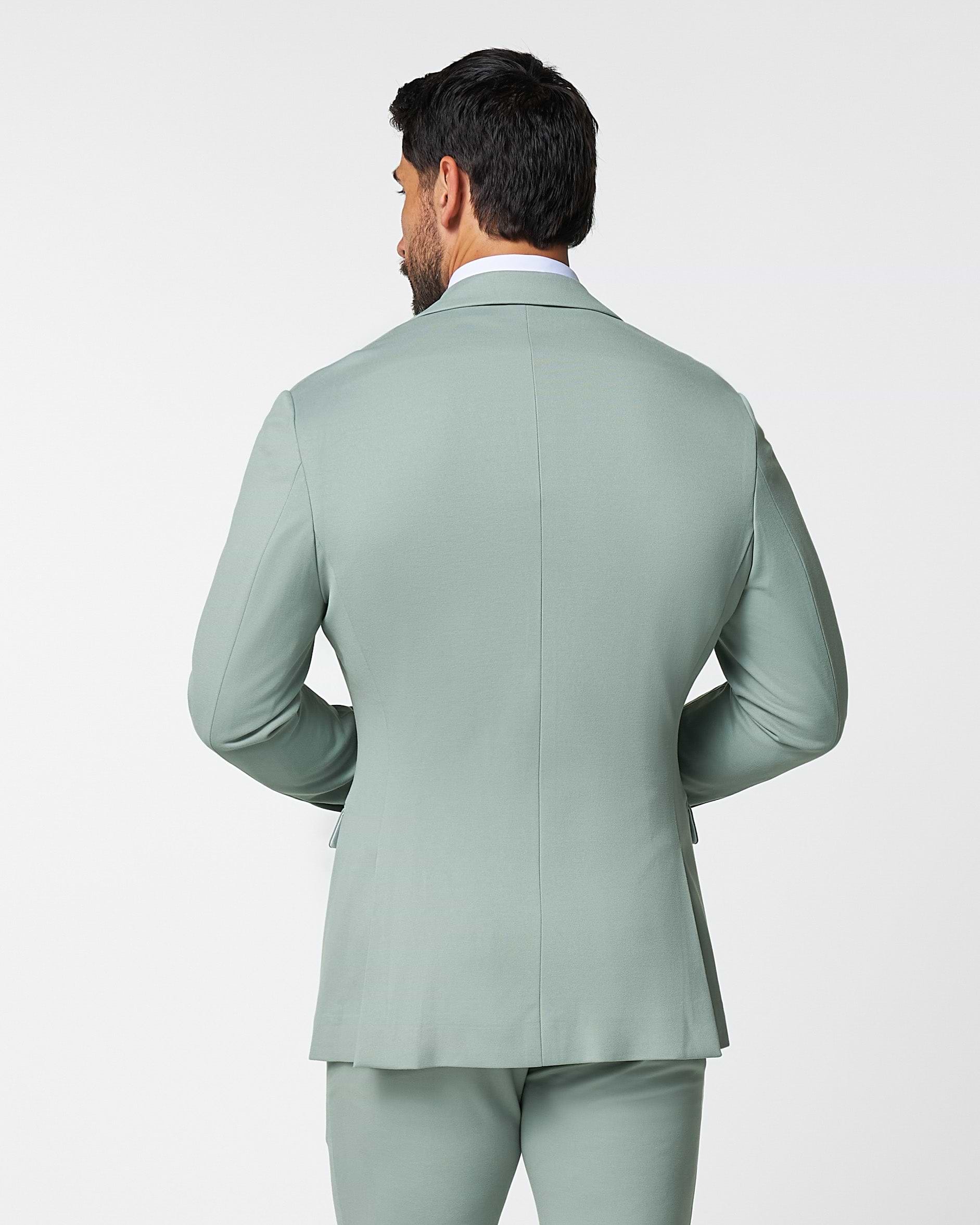 Athletic Fit Stretch Blazer - Solid Dusty Sage