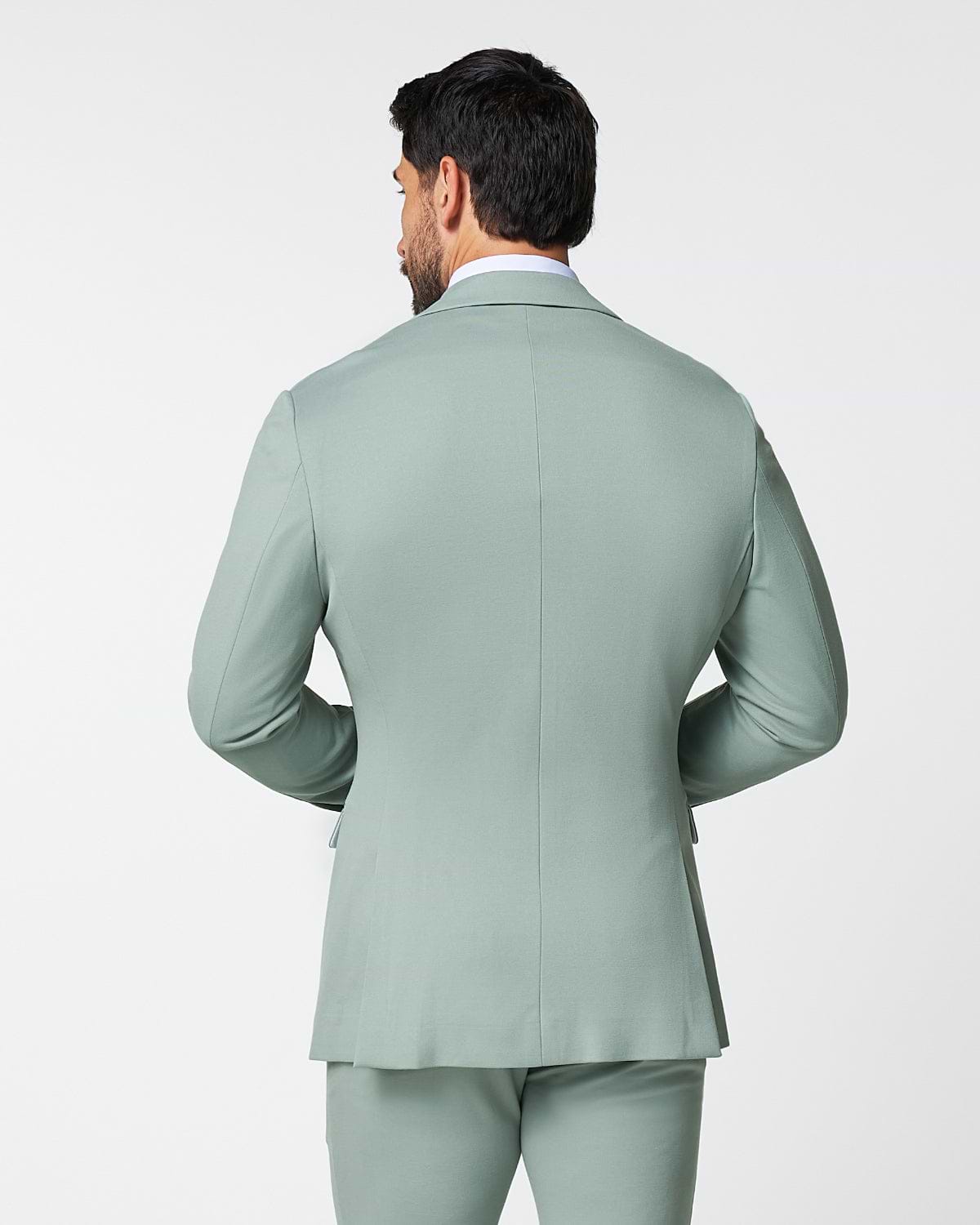 Athletic Fit Stretch Blazer - Solid Dusty Sage
