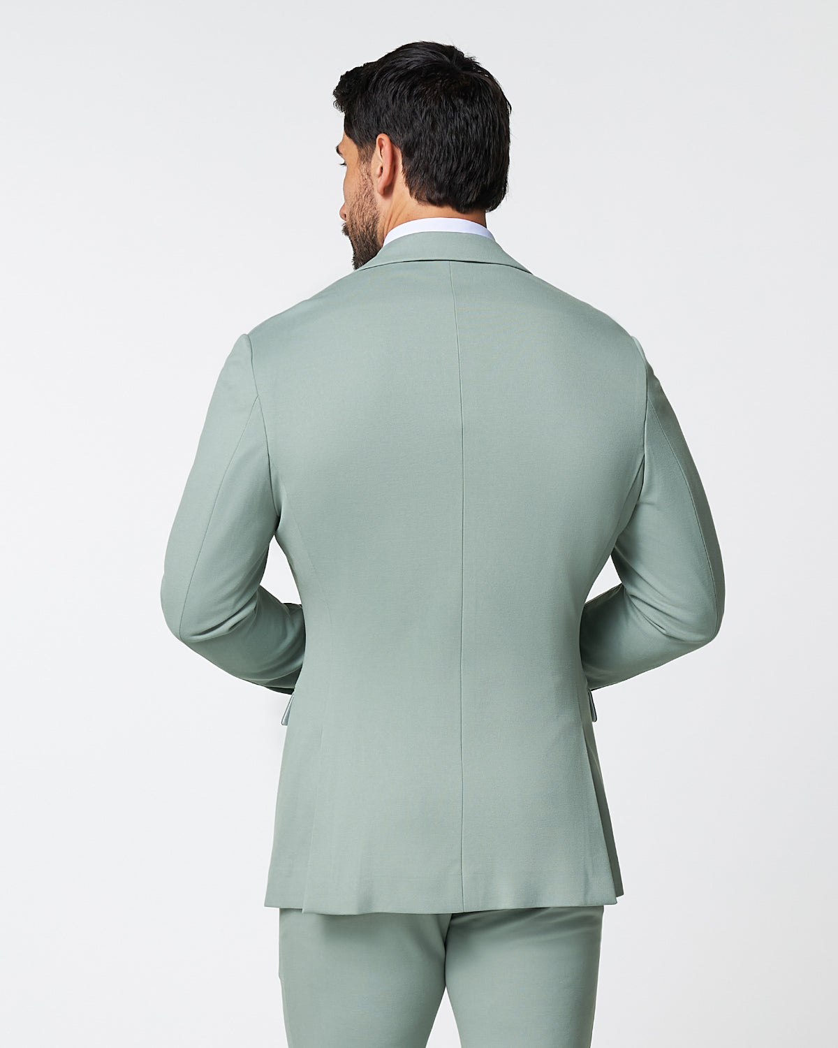 Athletic Fit Stretch Blazer - Solid Dusty Sage