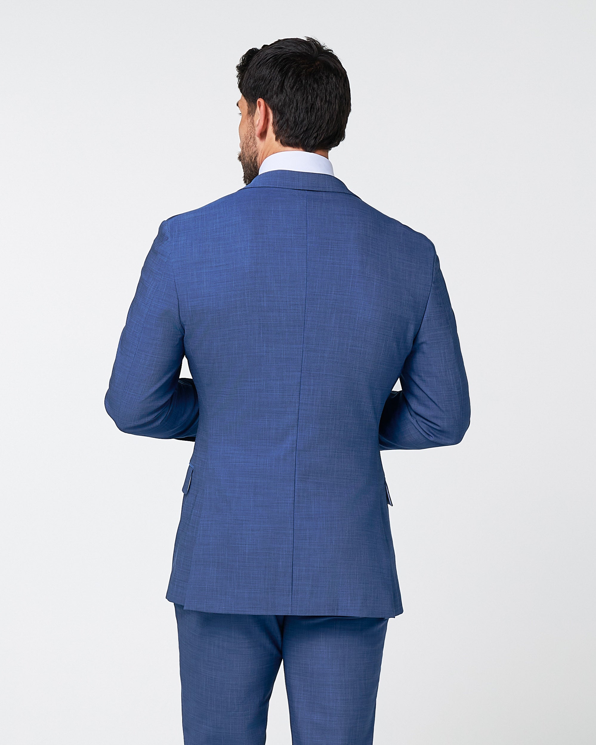 Athletic Fit Stretch Blazer - Heathered Blue