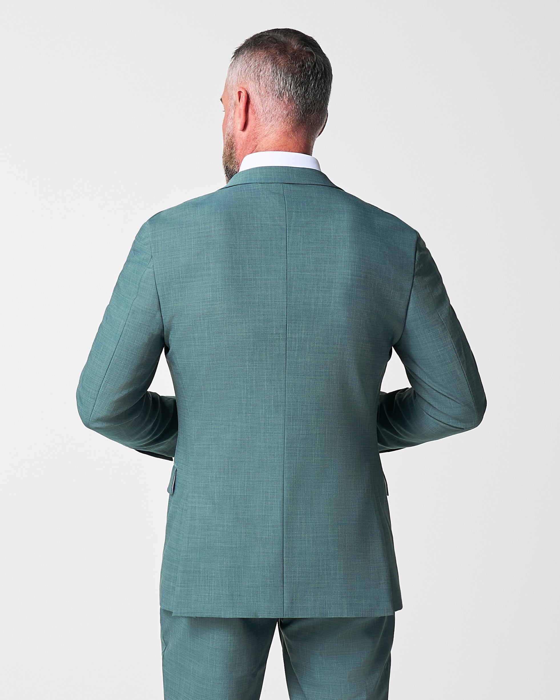Athletic Fit Stretch Blazer - Heathered Sea Green