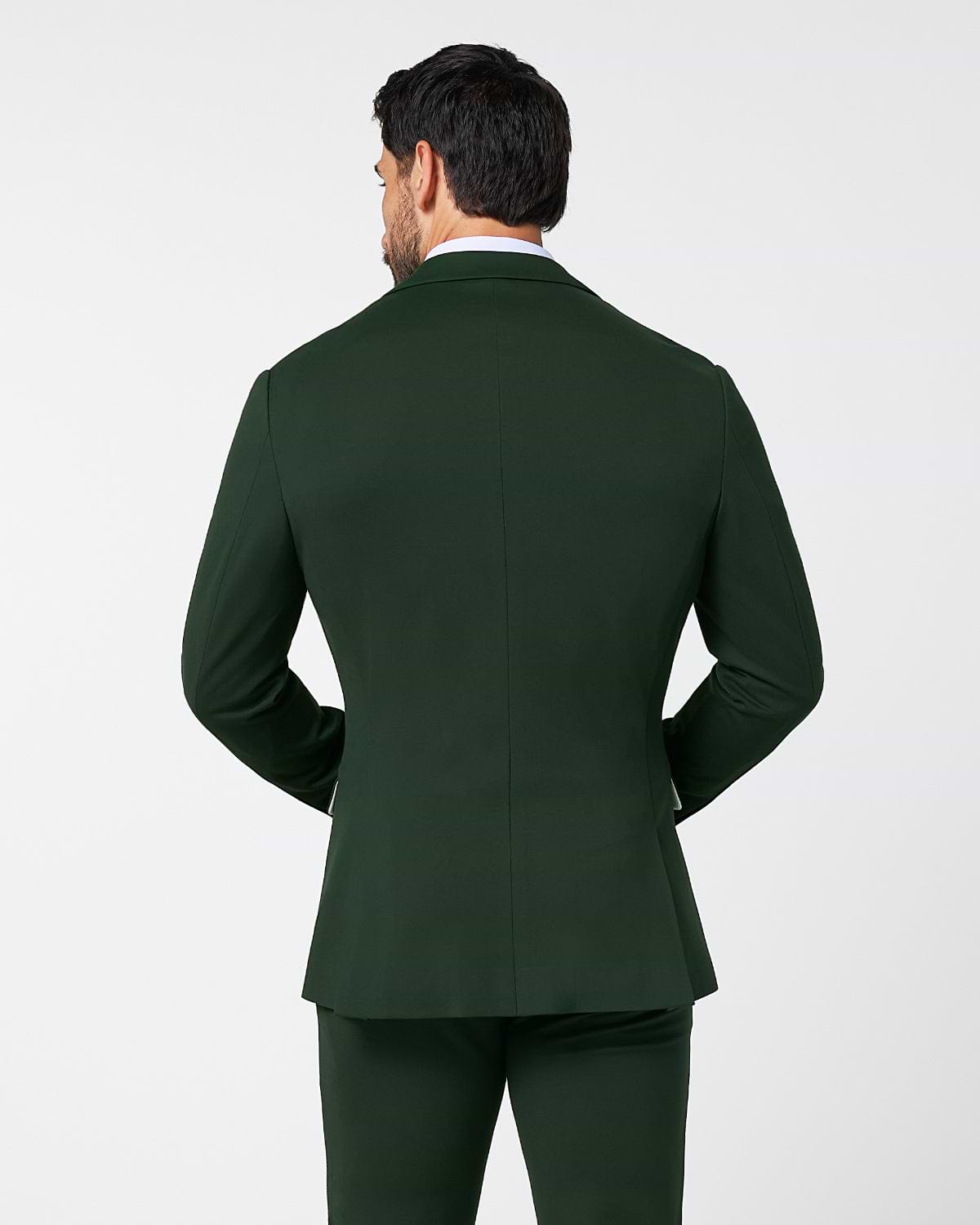 Athletic Fit Stretch Blazer - Solid Hunter Green