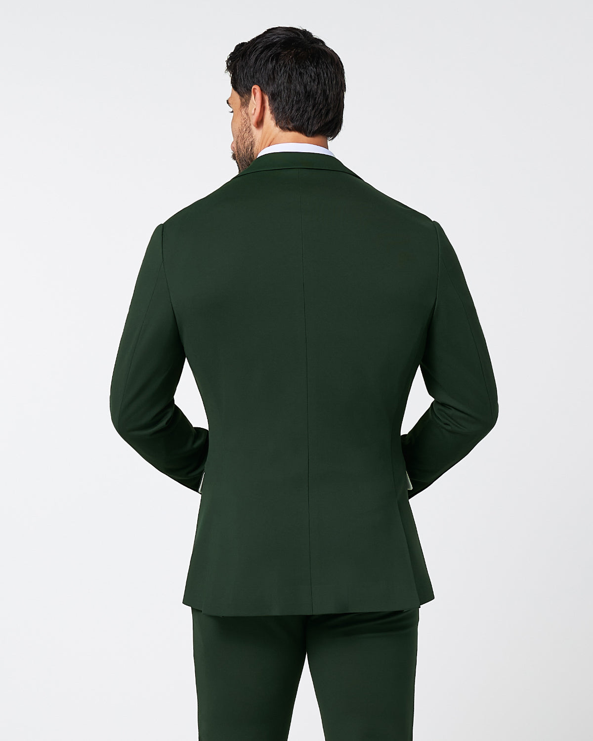 Athletic Fit Stretch Blazer - Solid Hunter Green