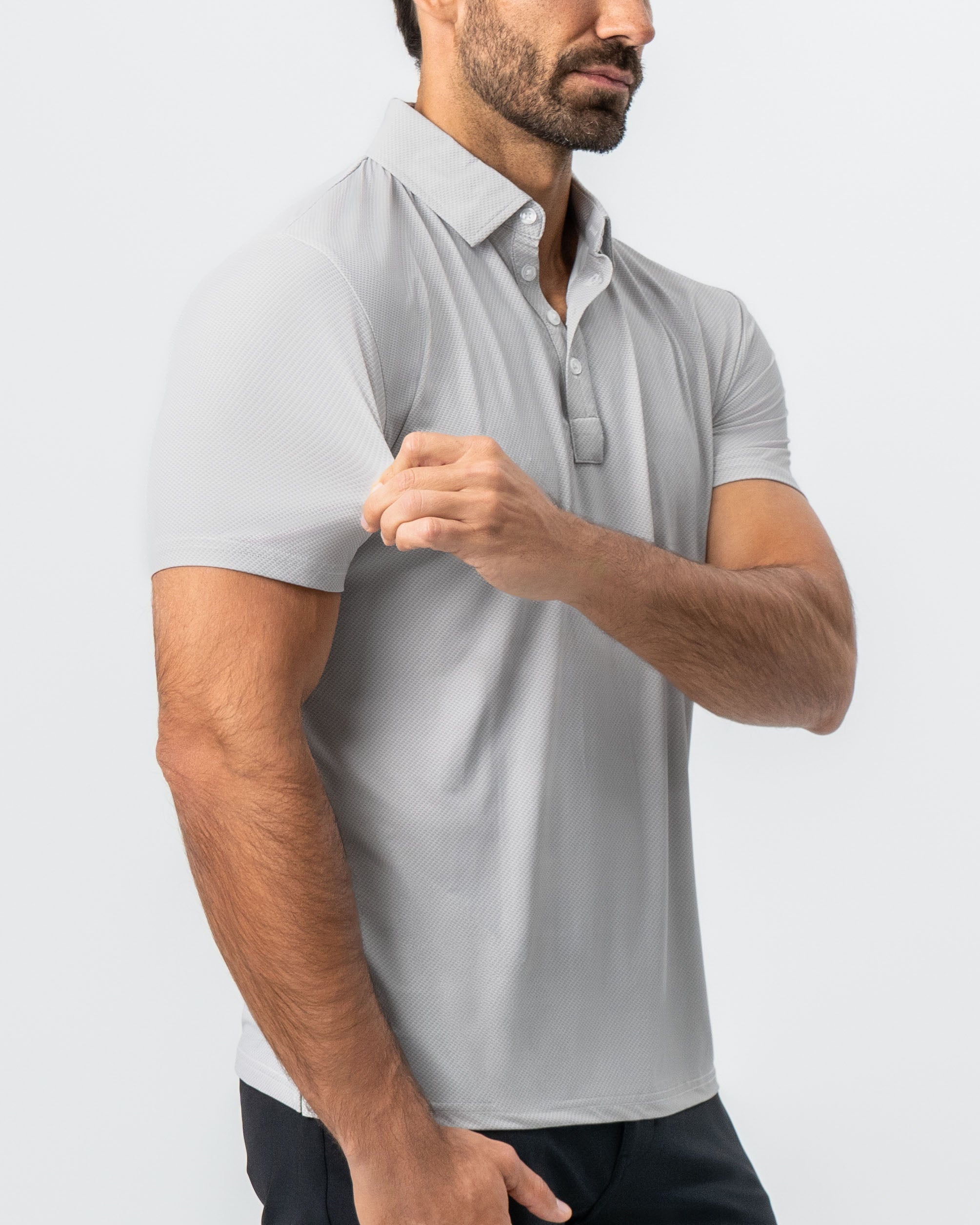 "The Craig" Light Grey Mini Houndstooth