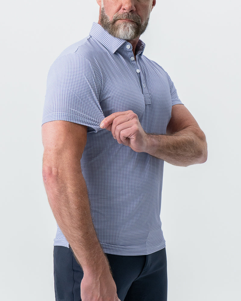 "The Delray" Navy & Pink Cross Stitch