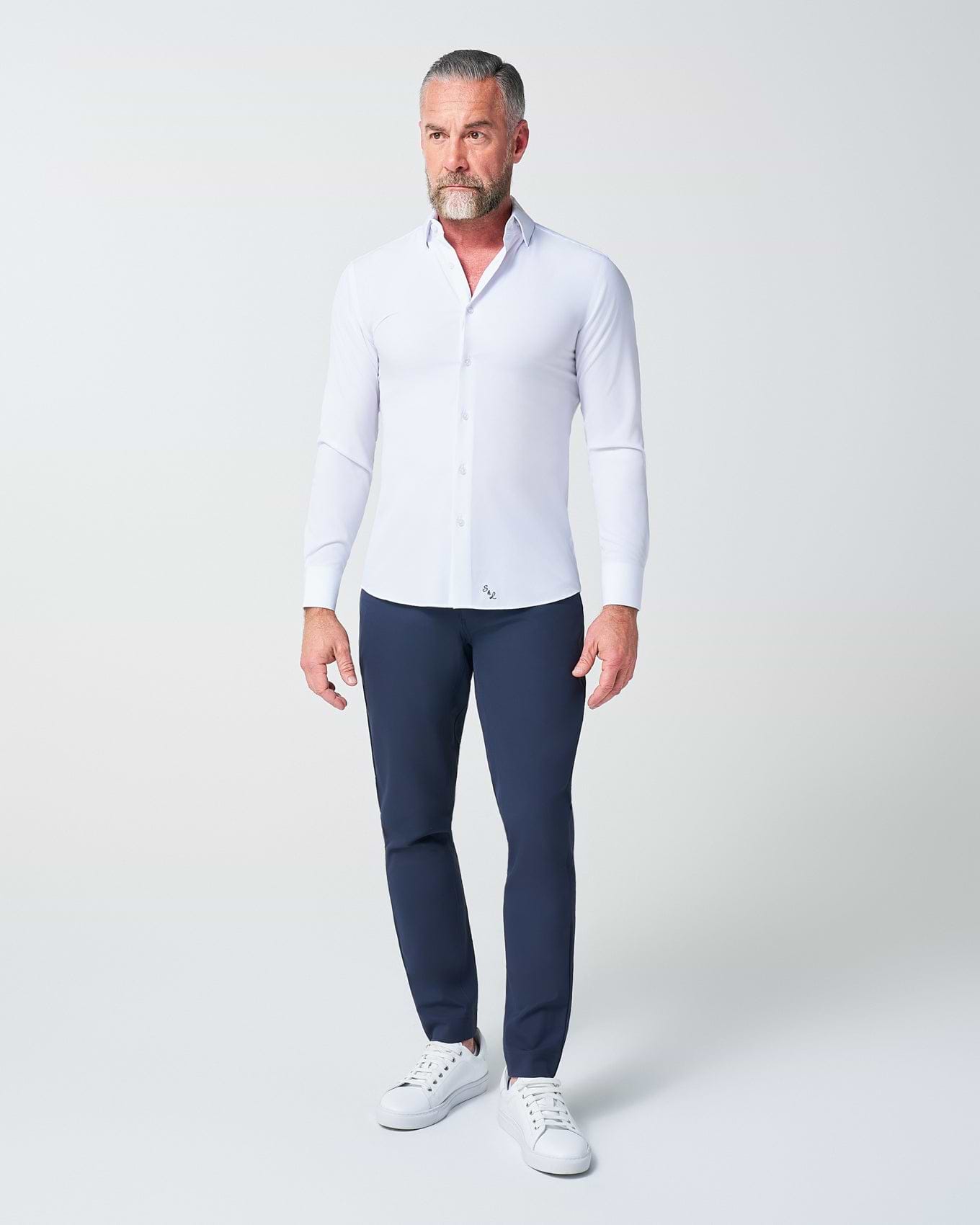 "The Springer" Solid White - Classic Fit