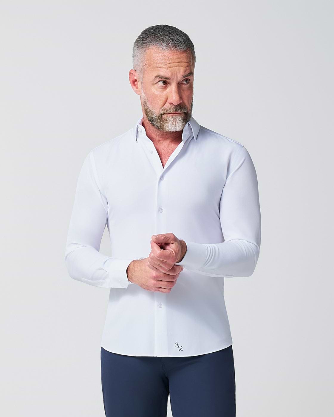 "The Springer" Solid White - Classic Fit