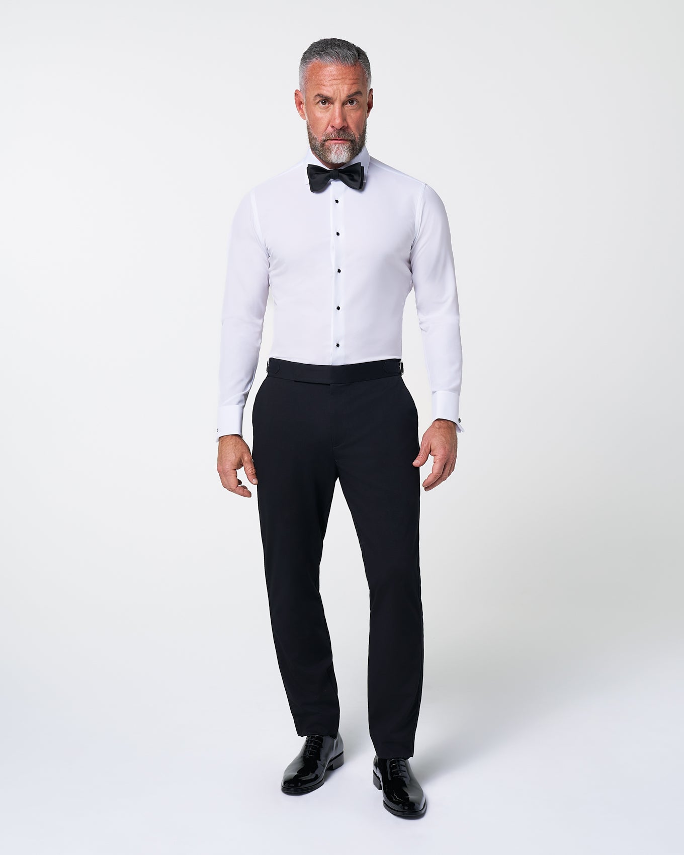 The Solid White Tuxedo Shirt