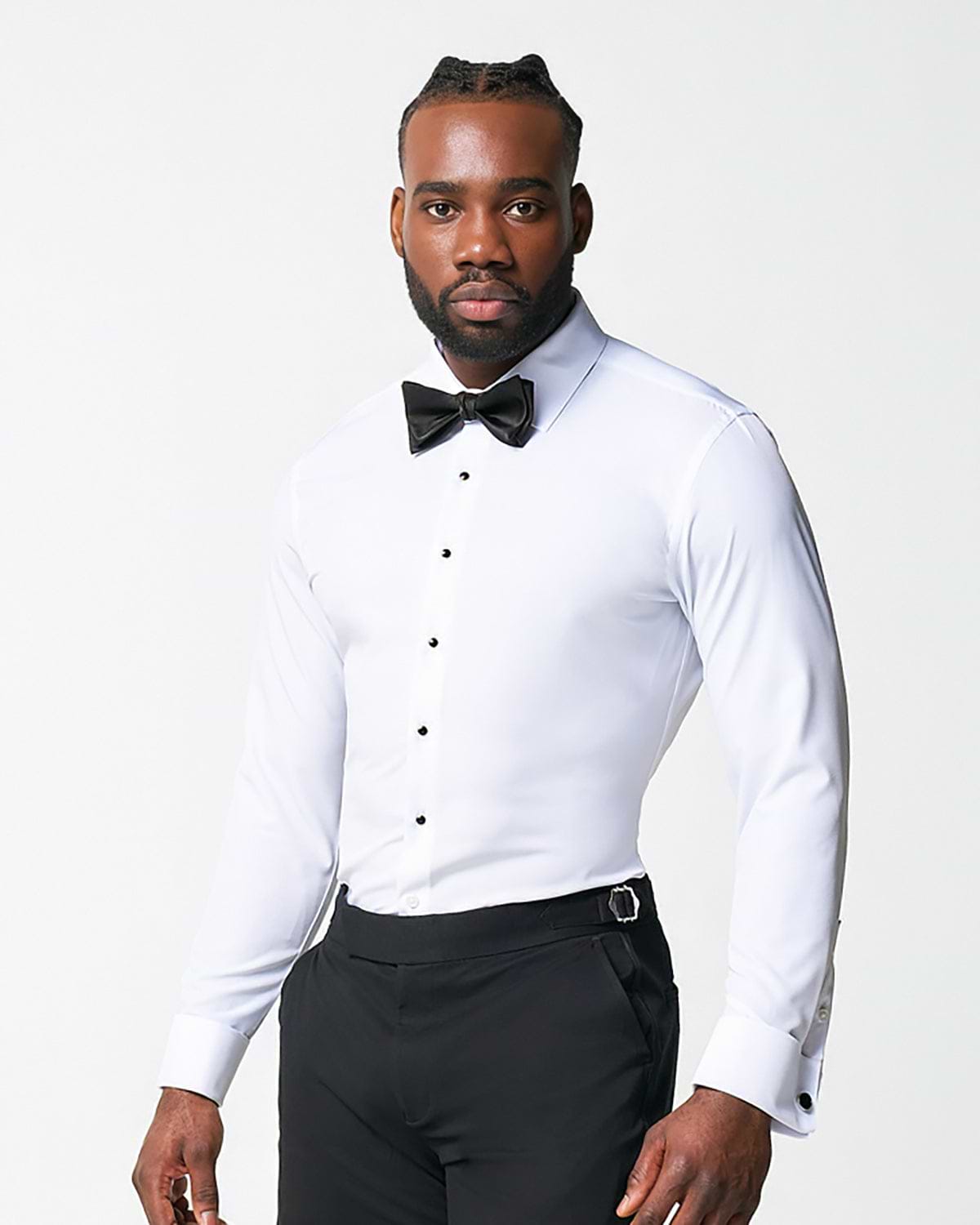 The Solid White Tuxedo Shirt