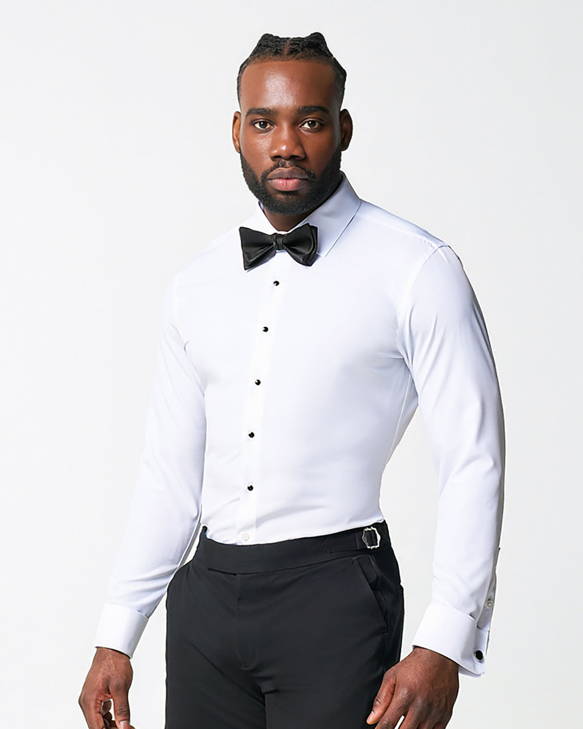The Solid White Tuxedo Shirt