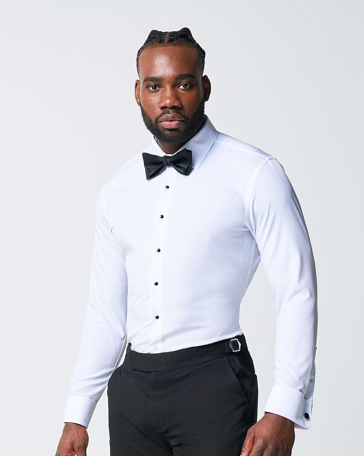 The Solid White Tuxedo Shirt