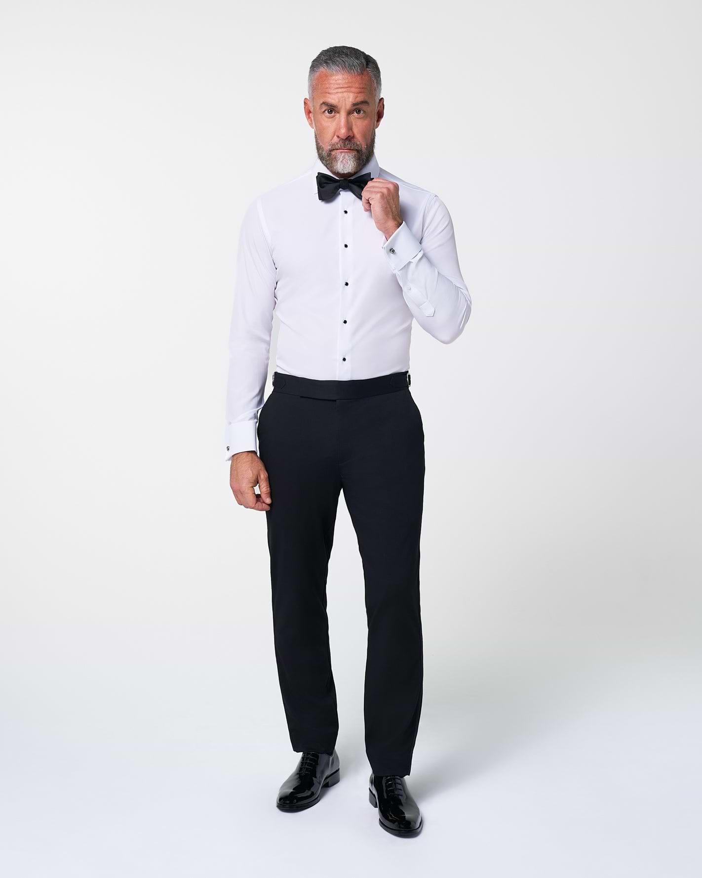 The Solid White Tuxedo Shirt