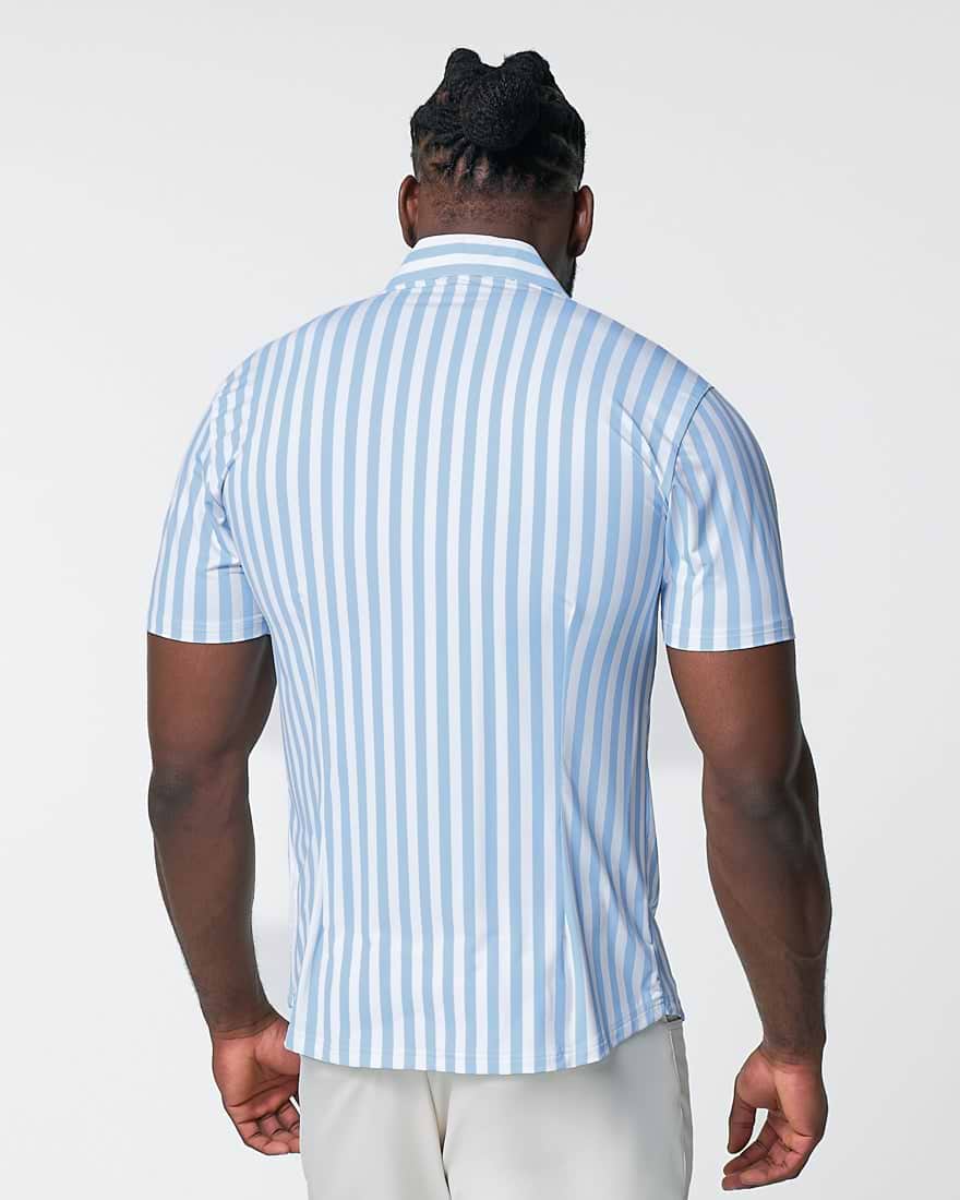 "The Greyson" Light Blue & White Striped