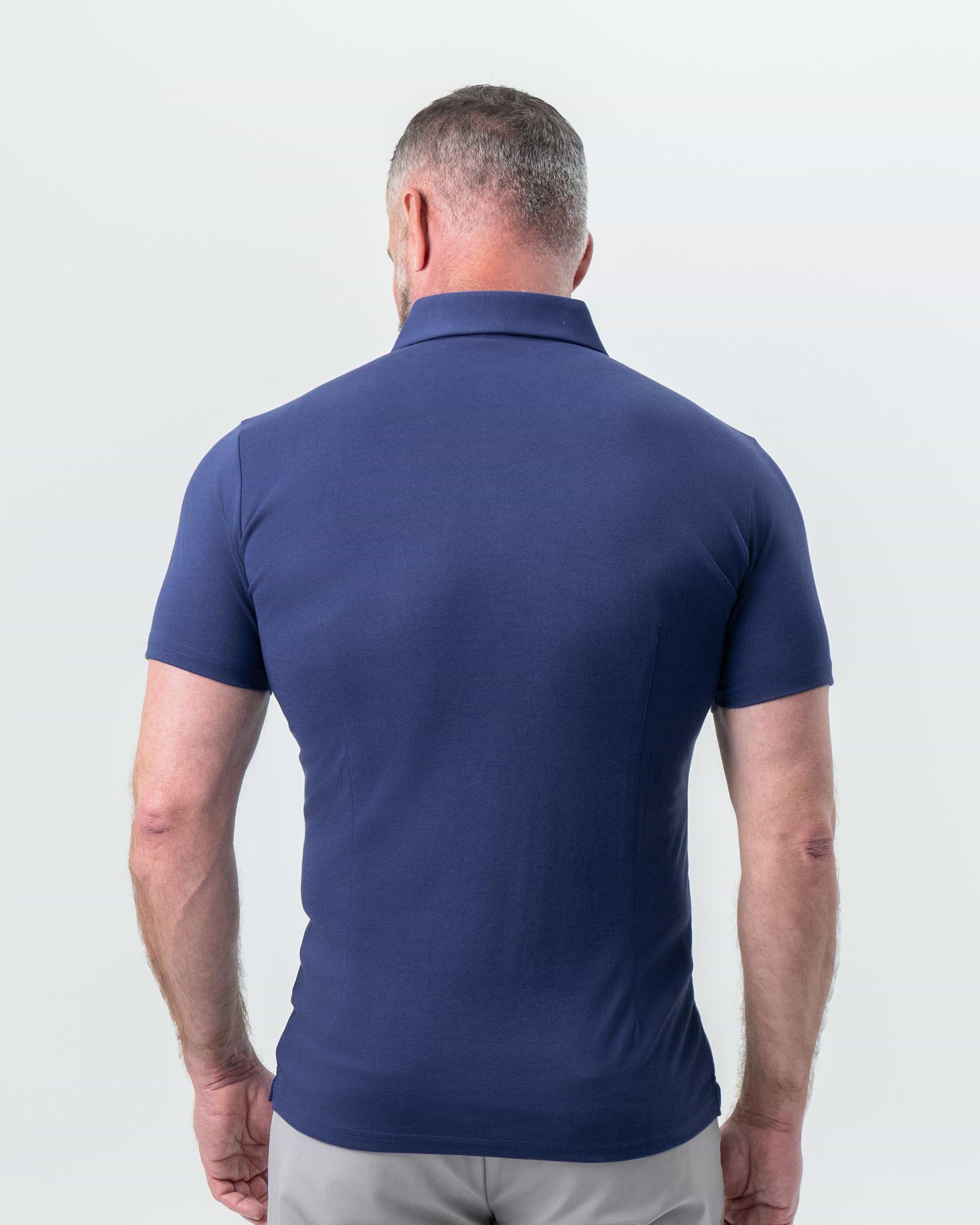 "The Harden" Navy Pique Polo