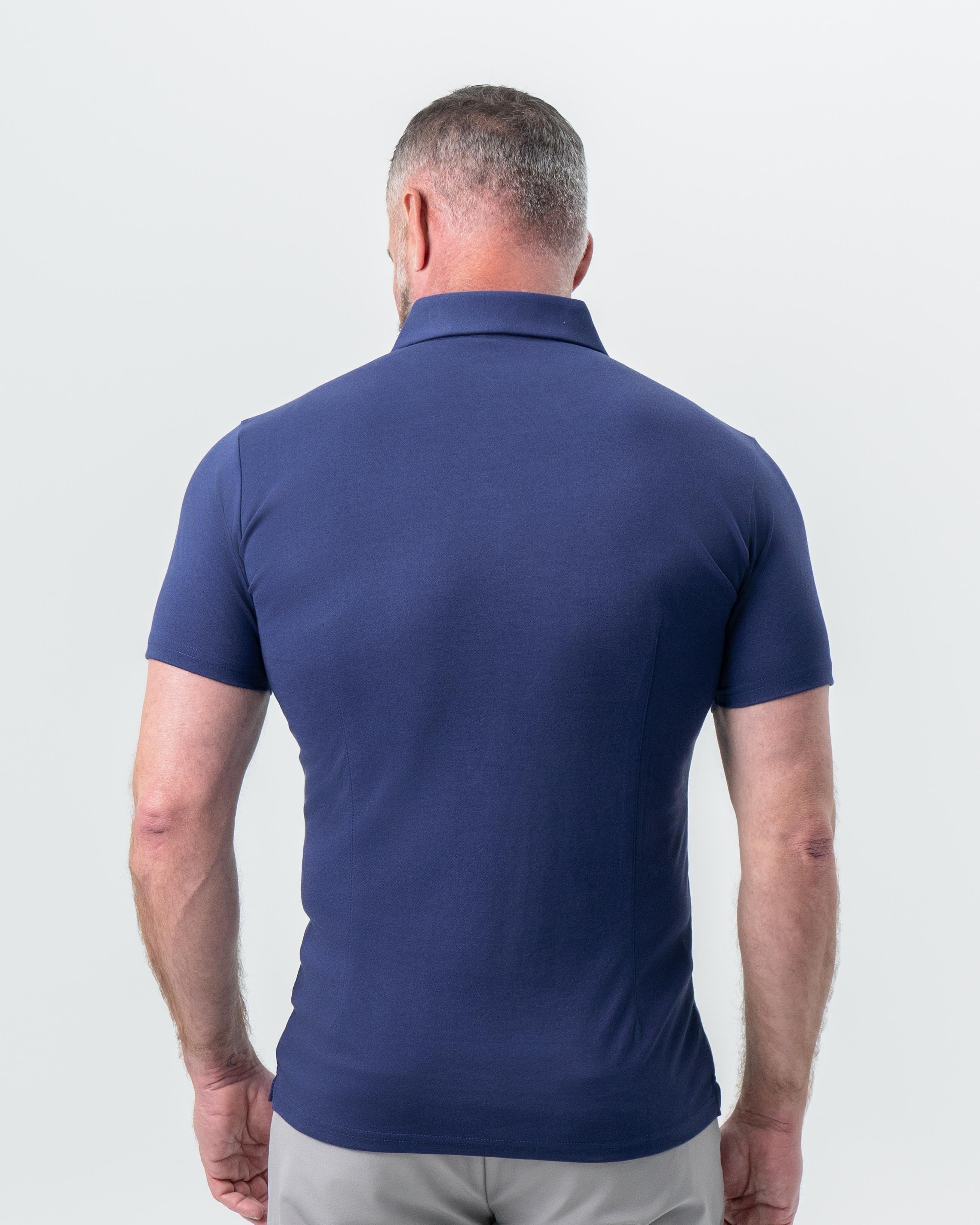 "The Harden" Navy Pique Polo