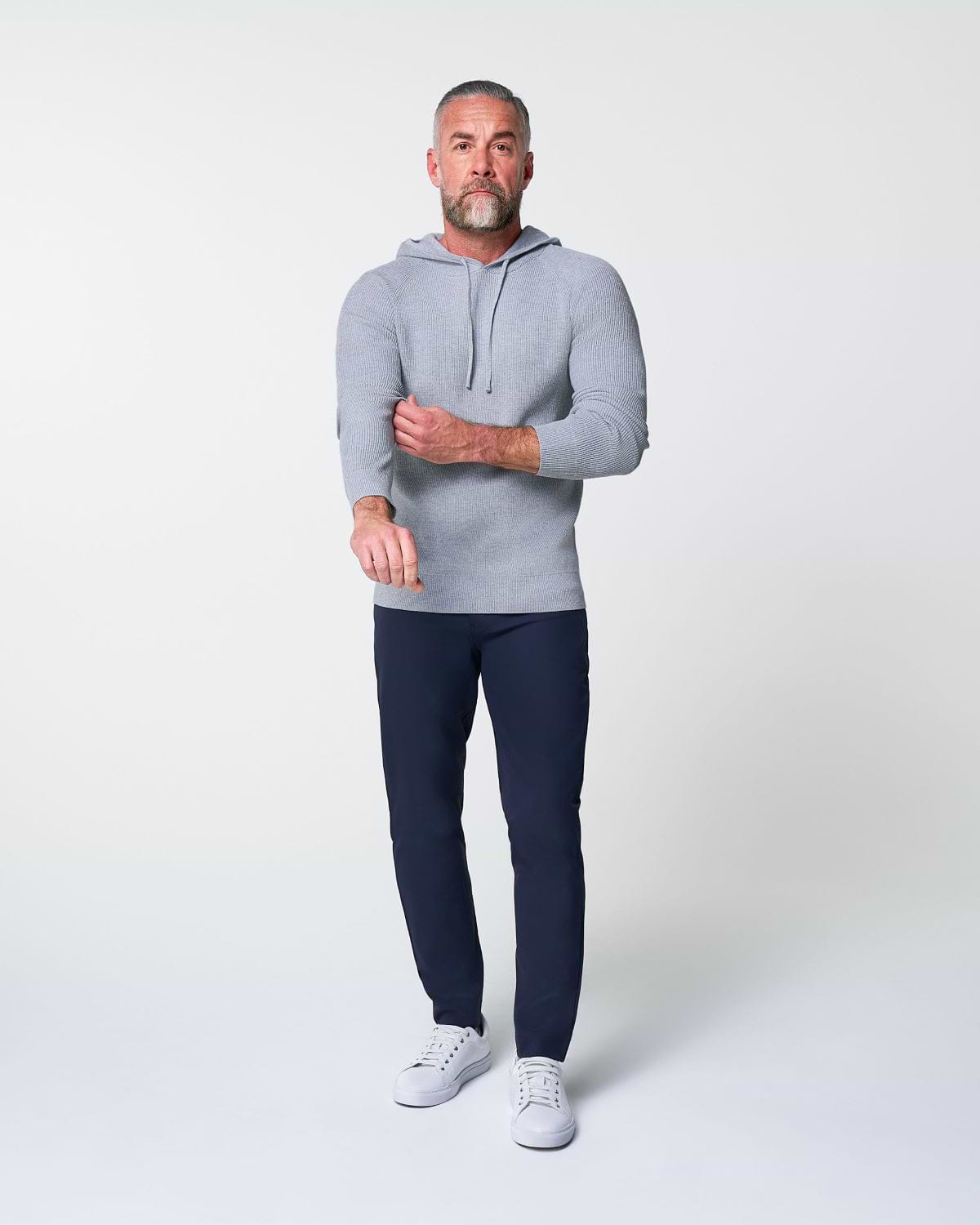 Heavy Knit Hoodie - Grey