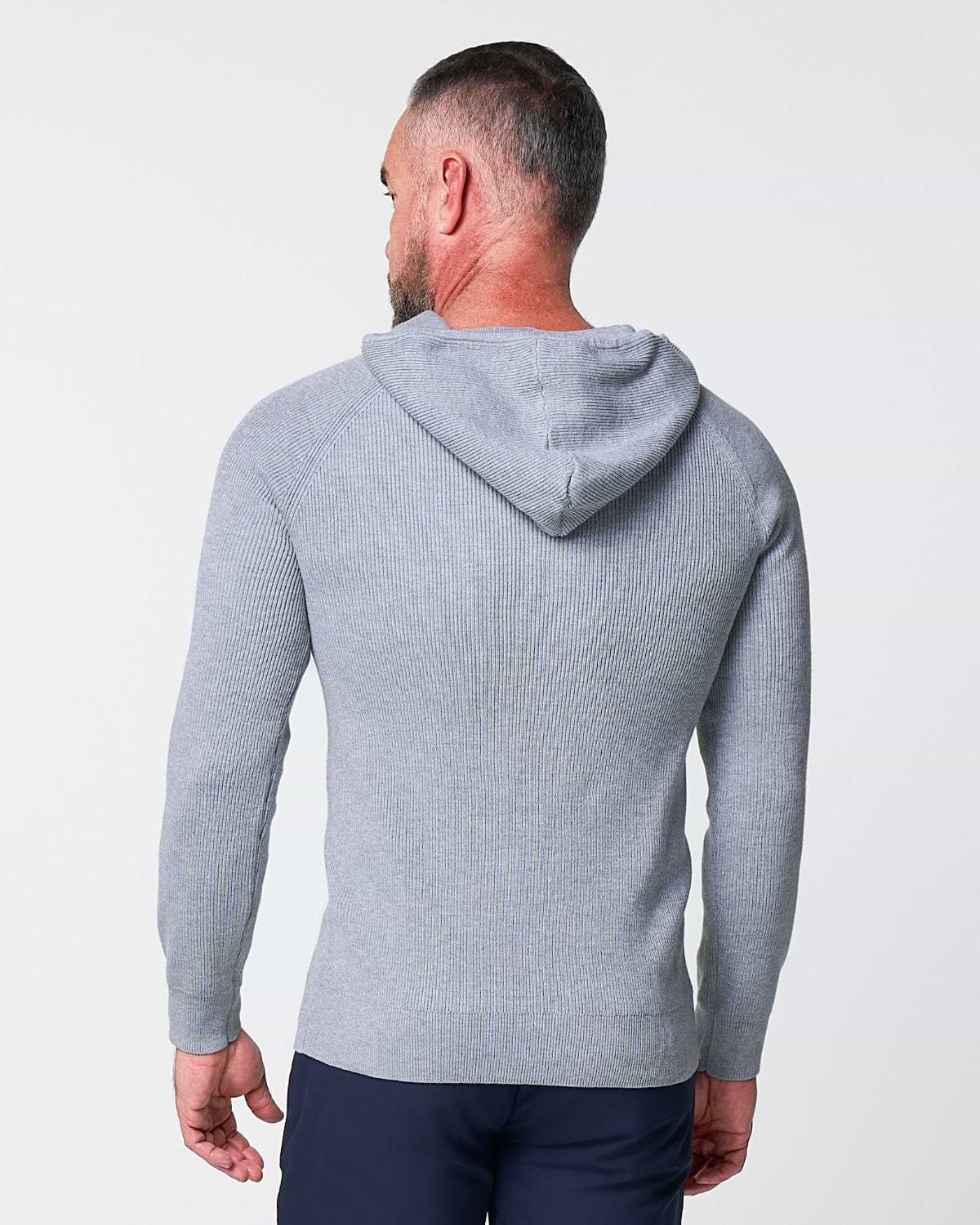 Heavy Knit Hoodie - Grey