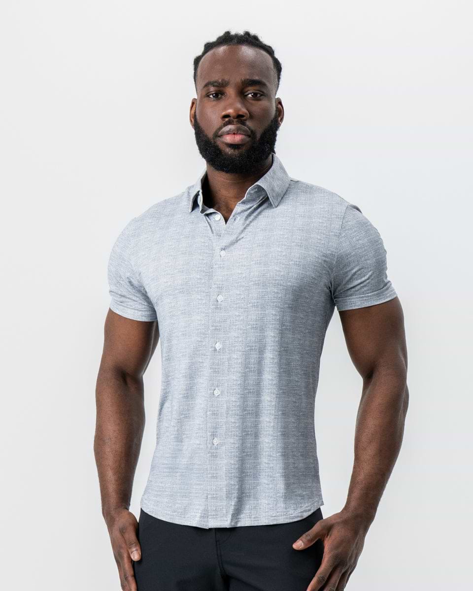 "The Jefferson" Light Grey Printed Linen