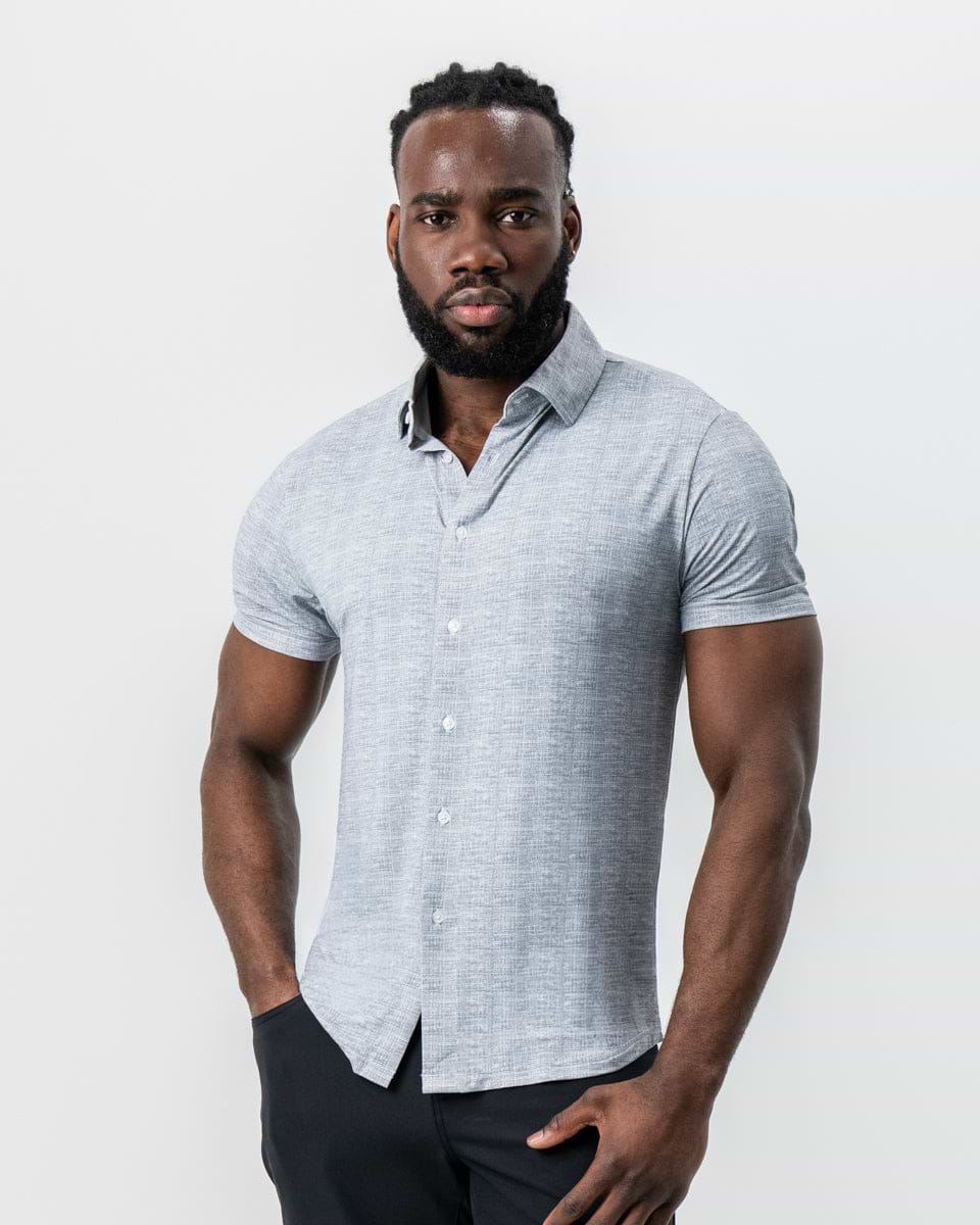 "The Jefferson" Light Grey Printed Linen