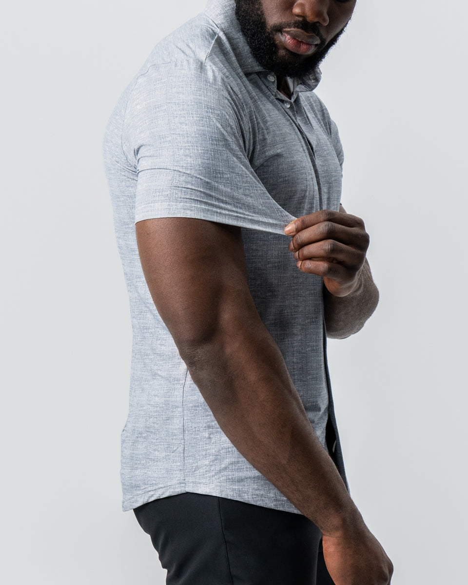 "The Jefferson" Light Grey Printed Linen