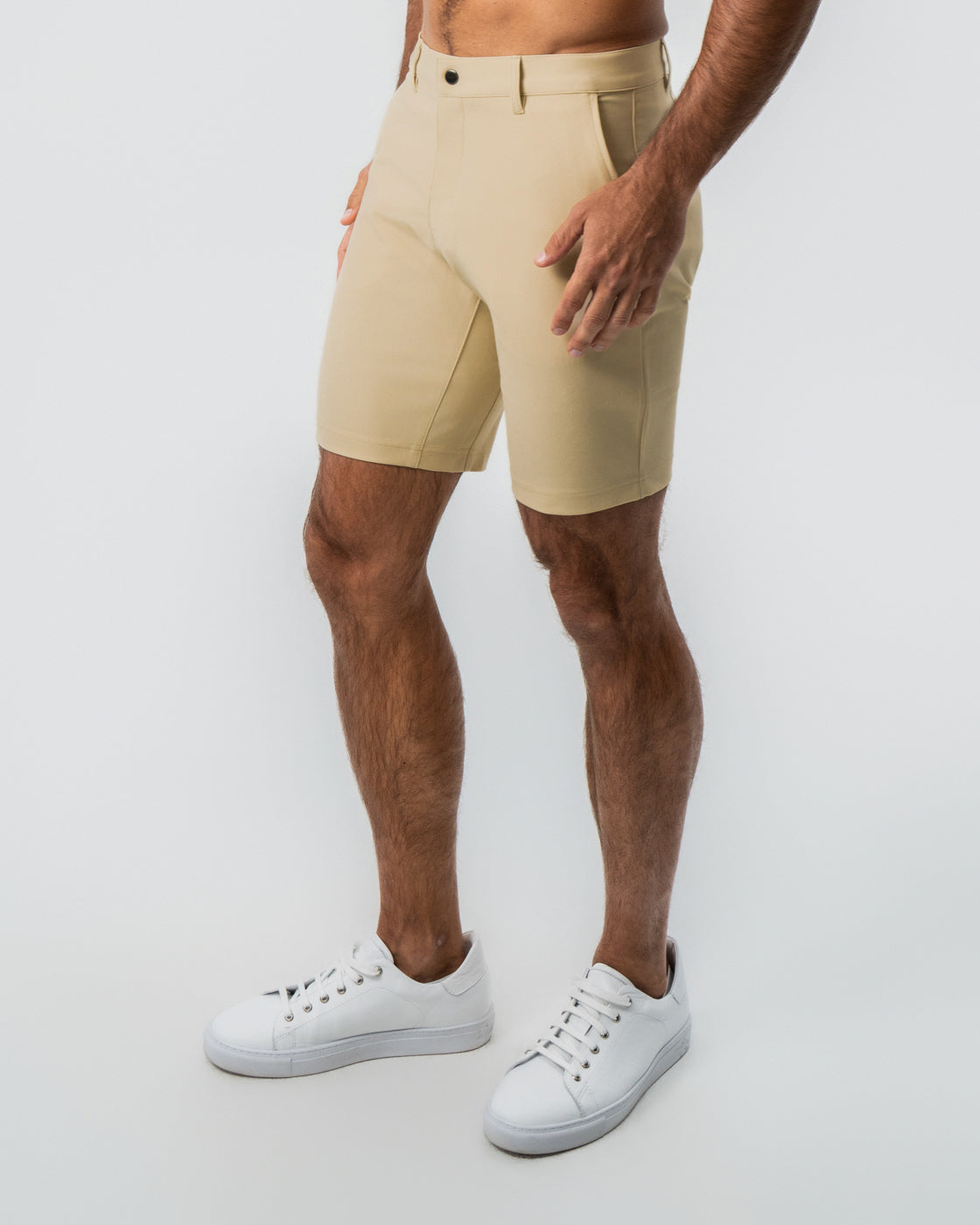 Athletic Fit Shorts - Mid Khaki