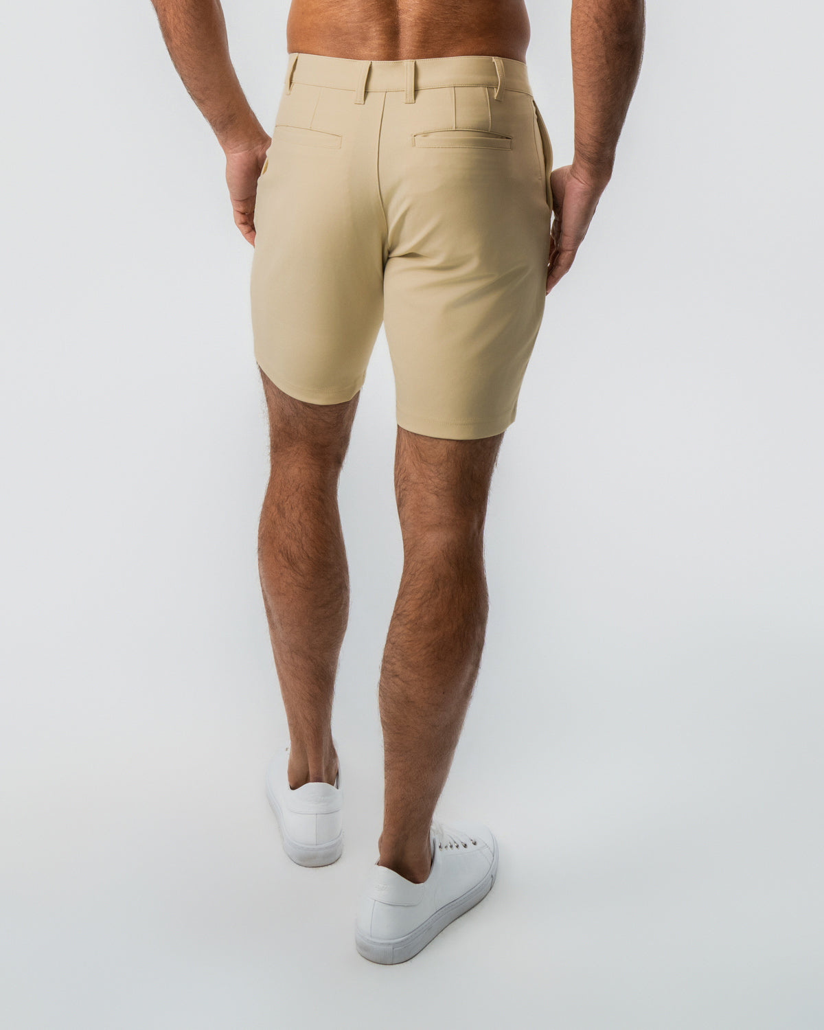 Athletic Fit Shorts - Mid Khaki