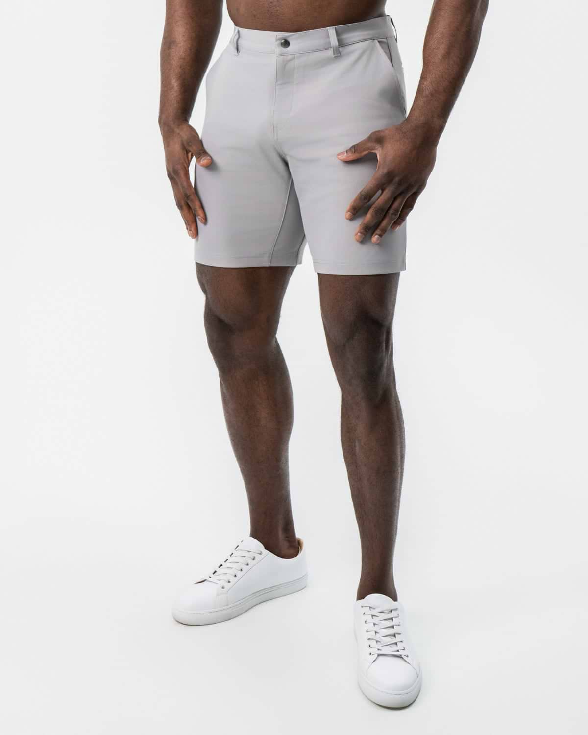 Athletic Fit Shorts - Light Grey