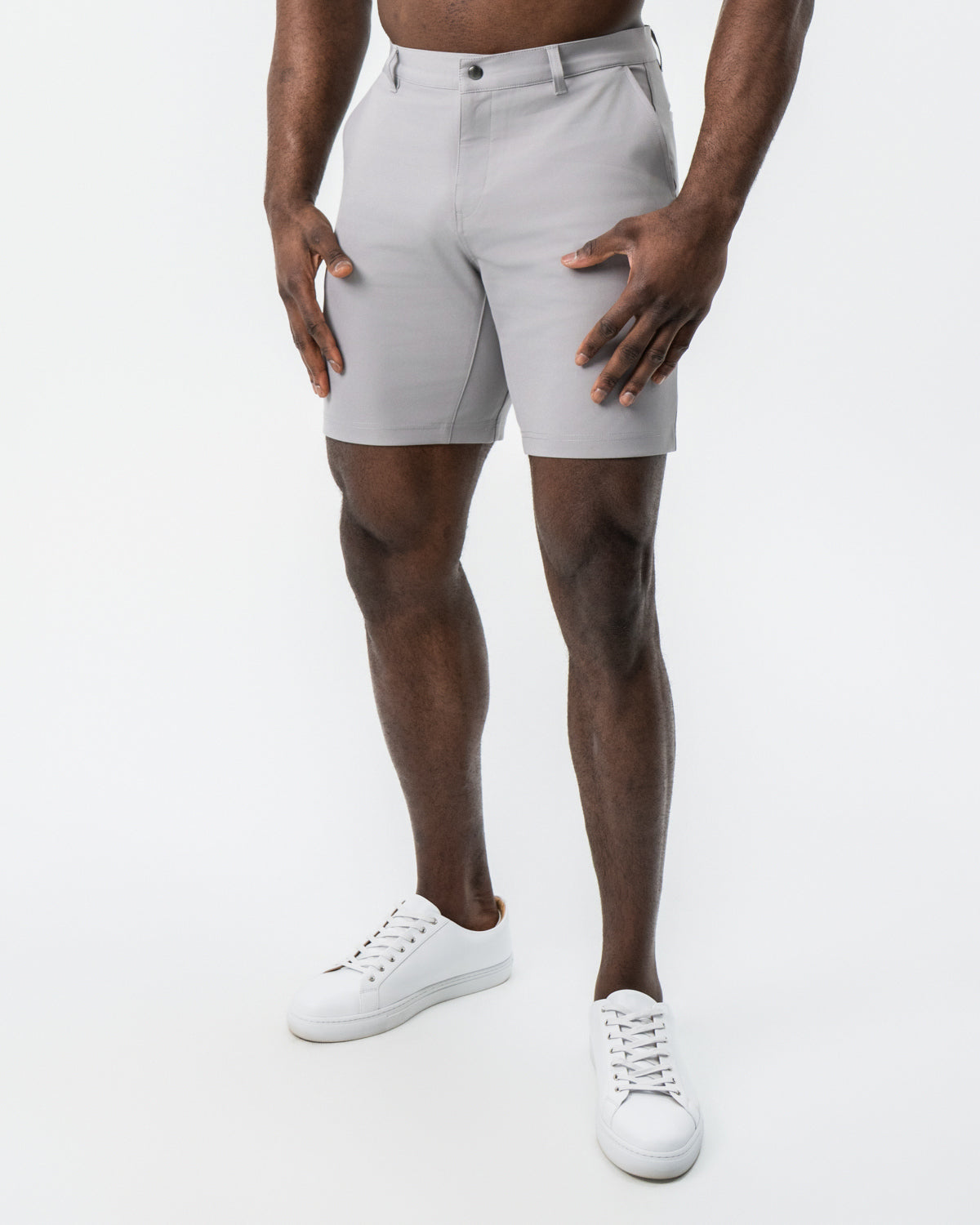 Athletic Fit Shorts - Light Grey