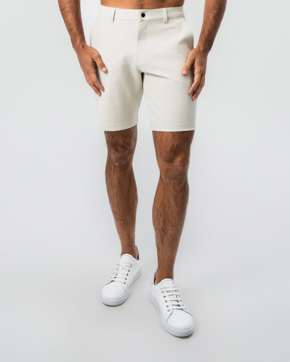 Athletic Fit Shorts - Light Khaki