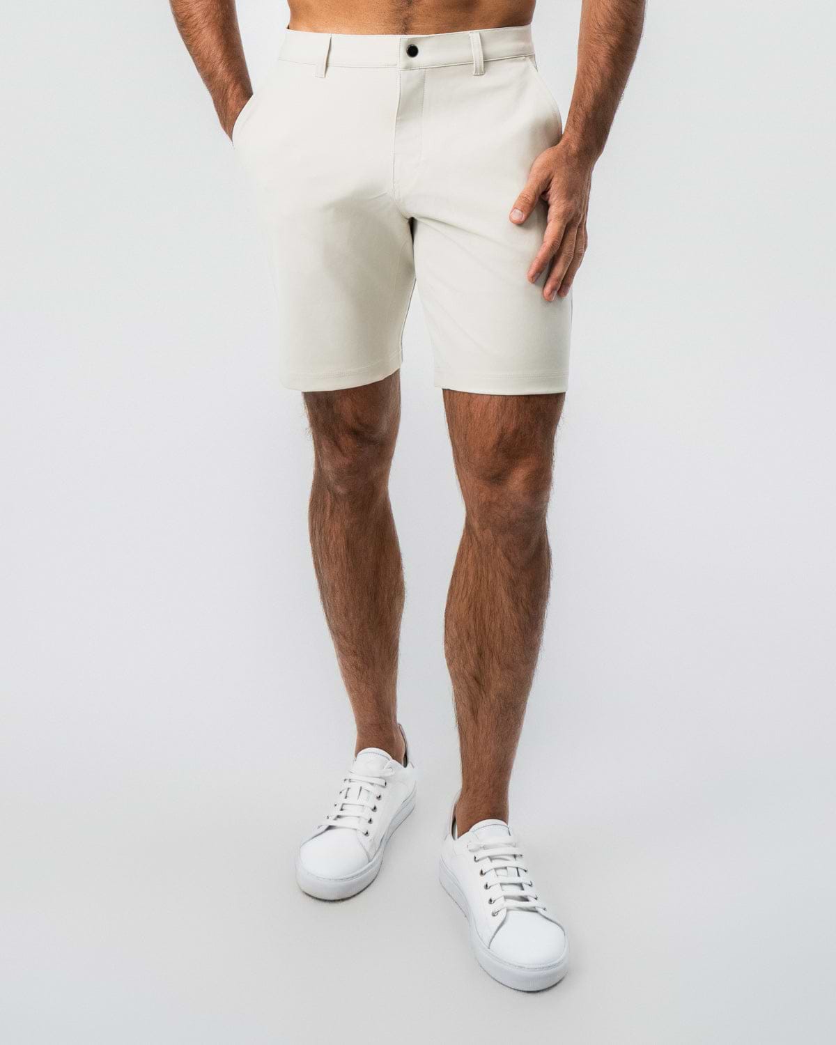 Athletic Fit Shorts - Light Khaki
