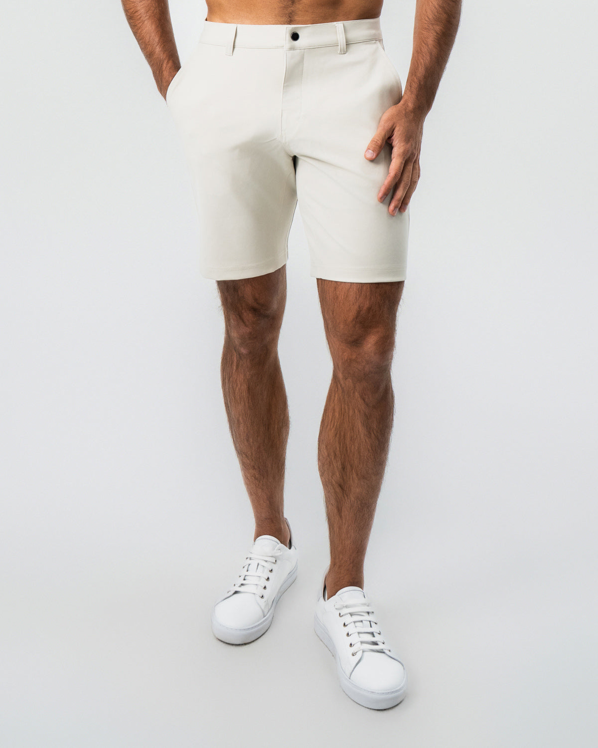 Athletic Fit Shorts - Light Khaki