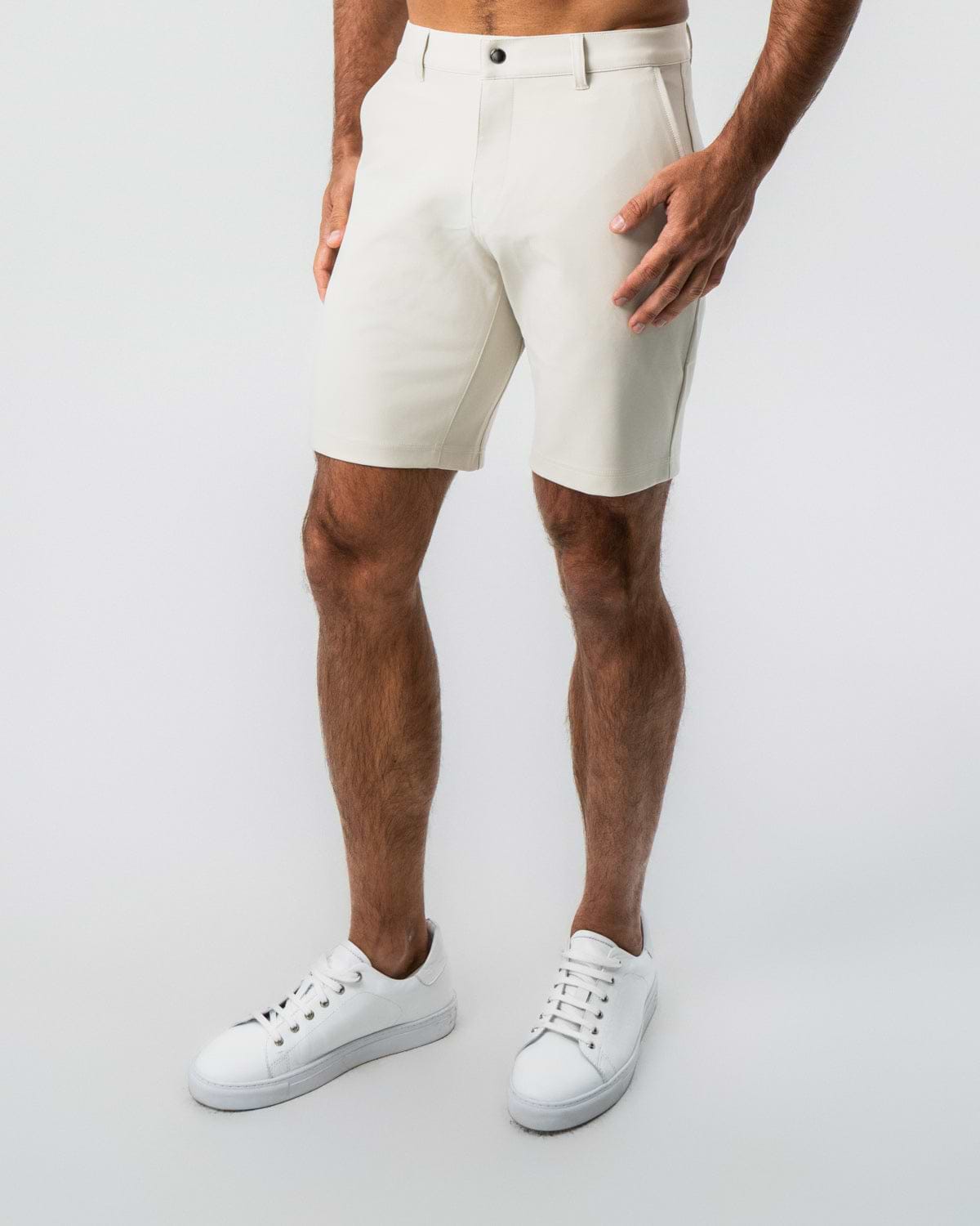 Athletic Fit Shorts - Light Khaki