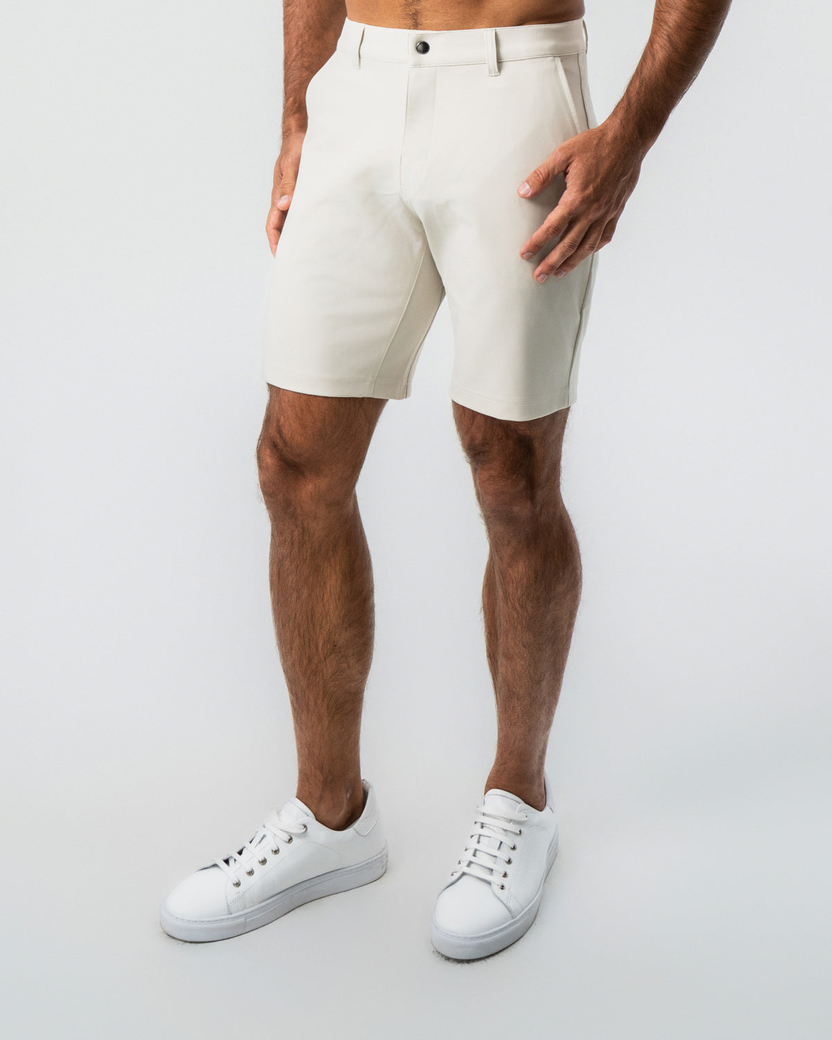 Athletic Fit Shorts - Light Khaki