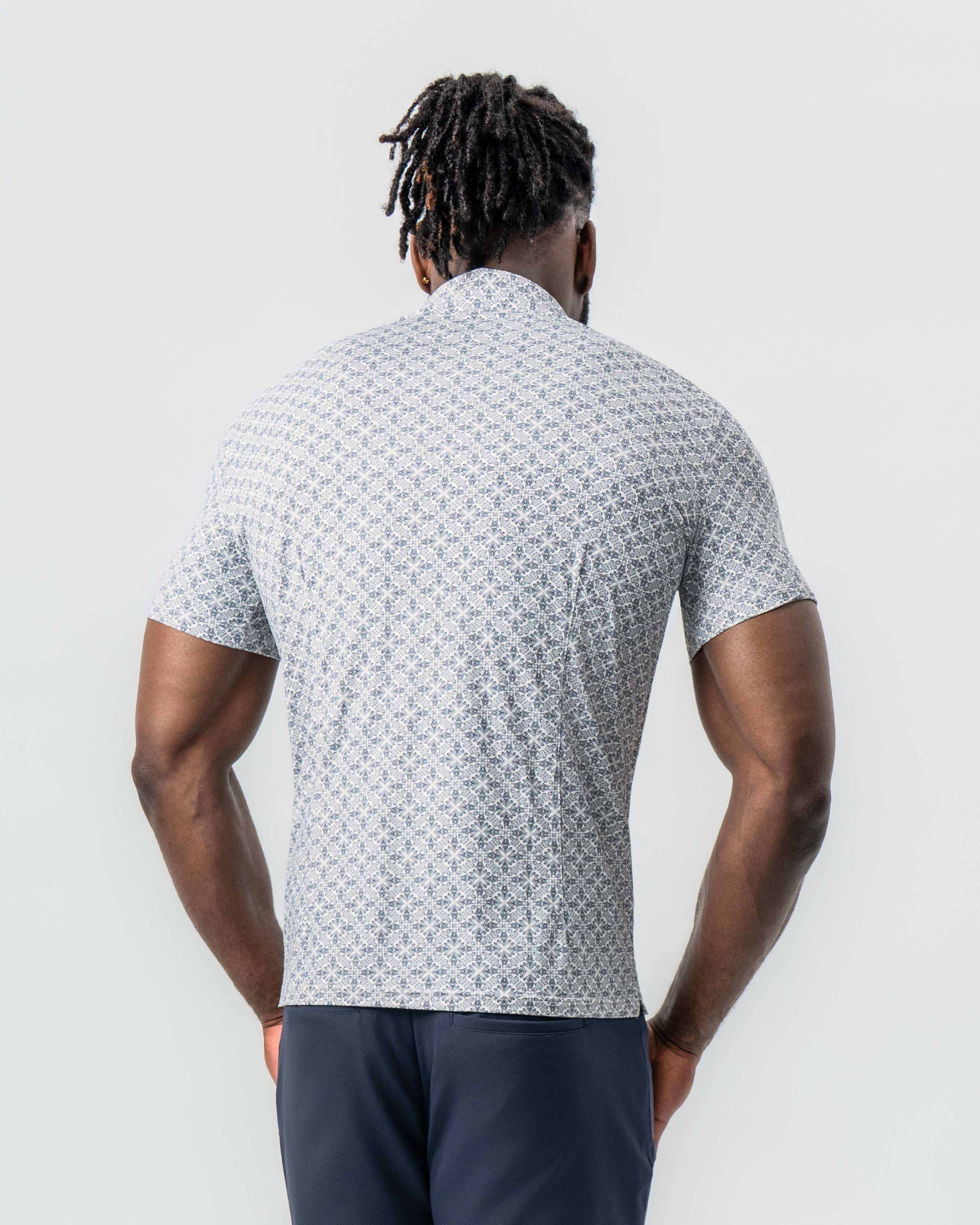"The Lorenzo" Navy & White Jacquard
