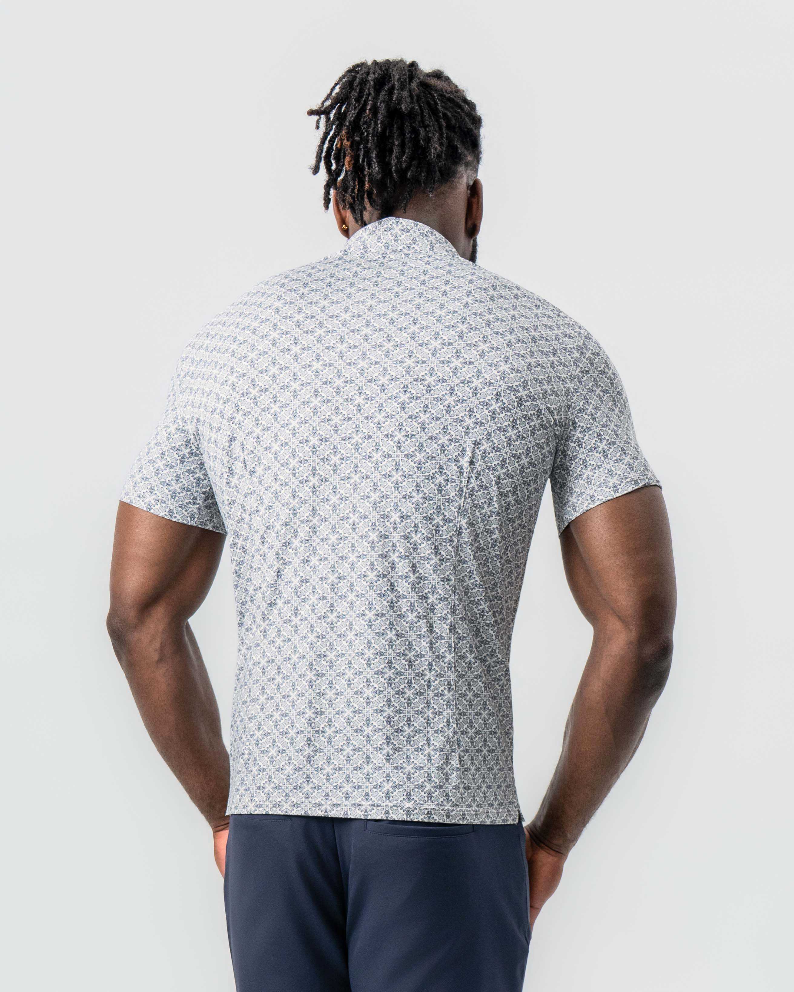 "The Lorenzo" Navy & White Jacquard