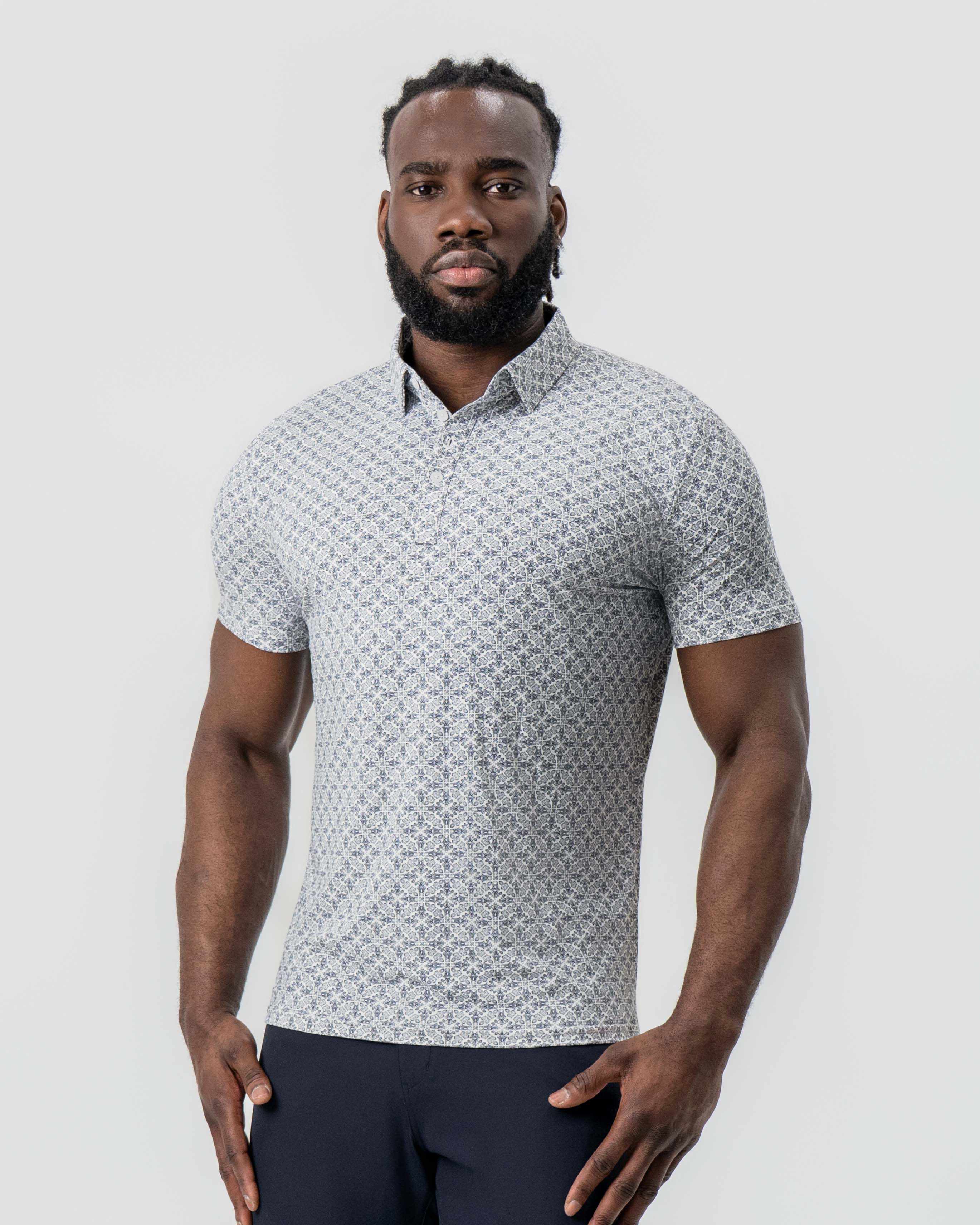 "The Lorenzo" Navy & White Jacquard