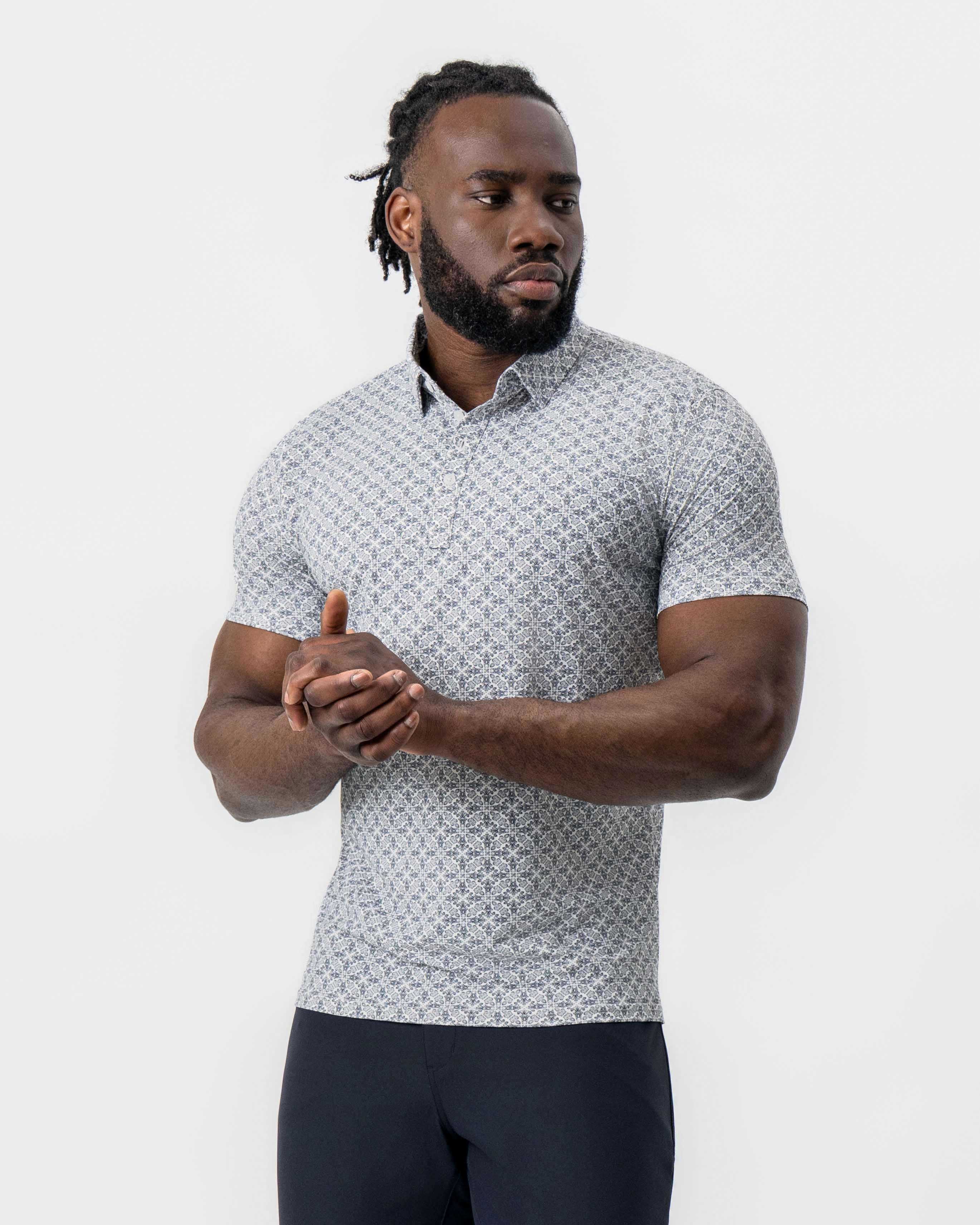 "The Lorenzo" Navy & White Jacquard