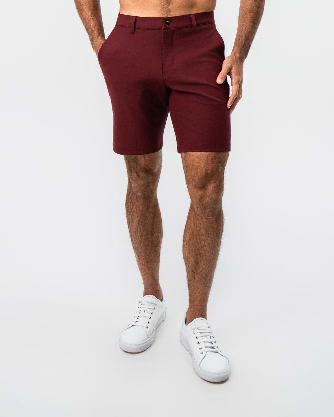 Athletic Fit Shorts - Maroon
