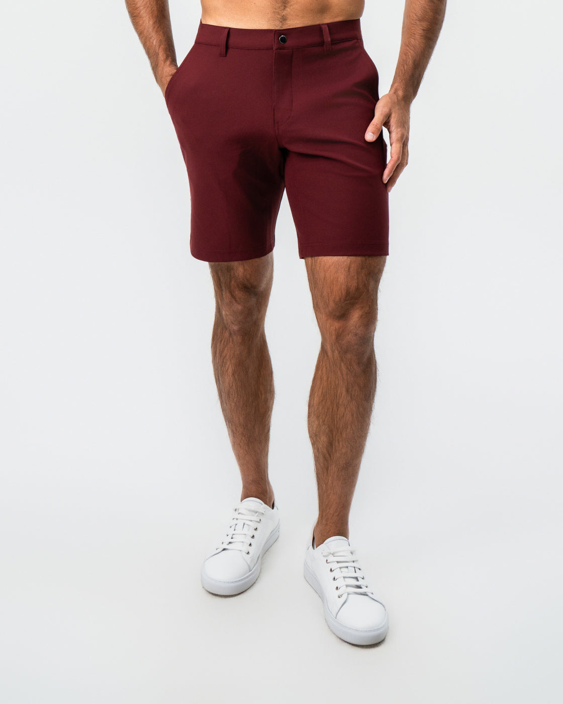 Athletic Fit Shorts - Maroon