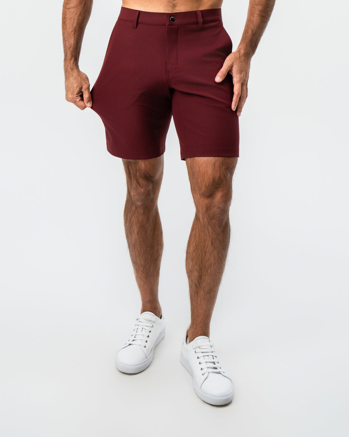Athletic Fit Shorts - Maroon