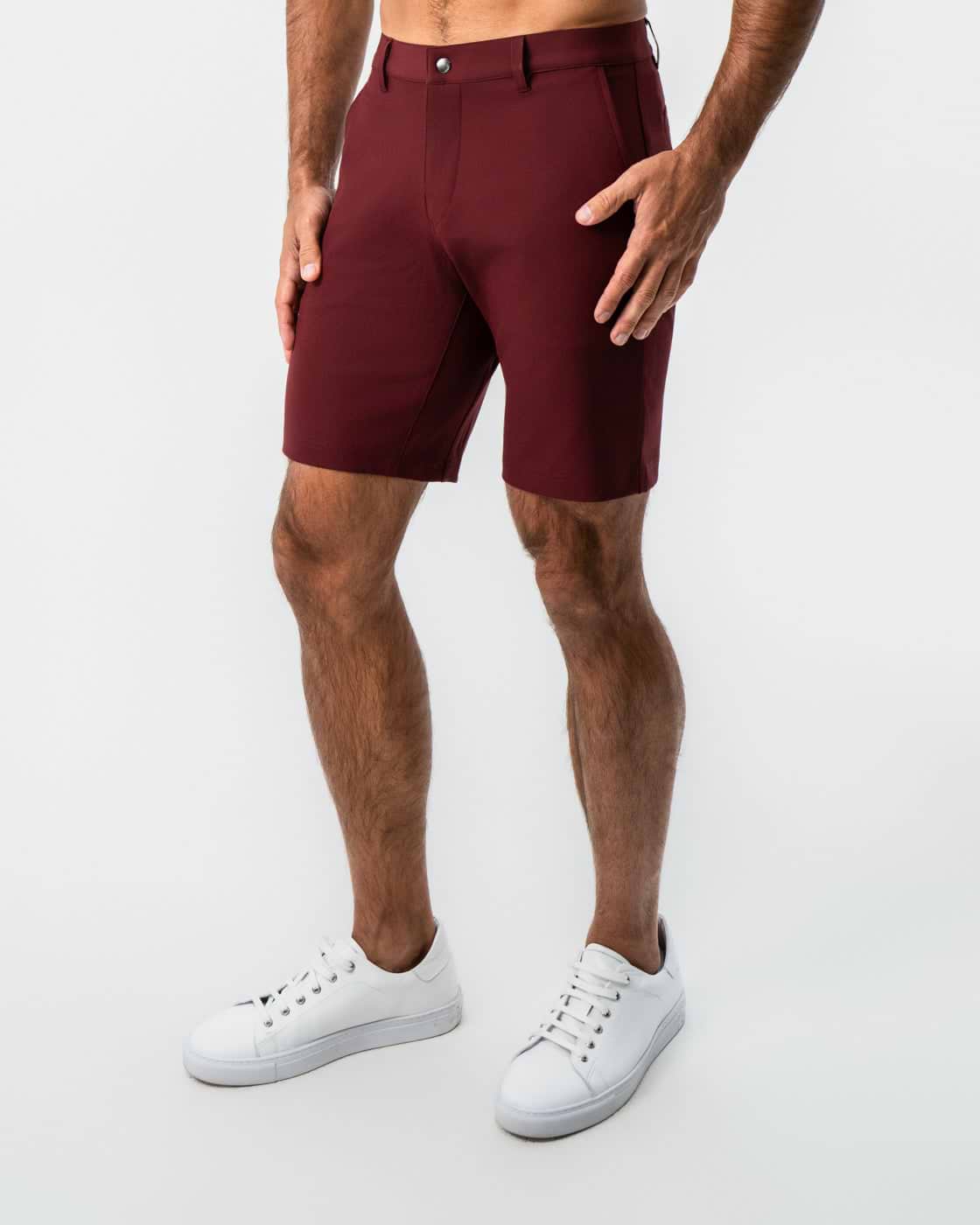 Athletic Fit Shorts - Maroon