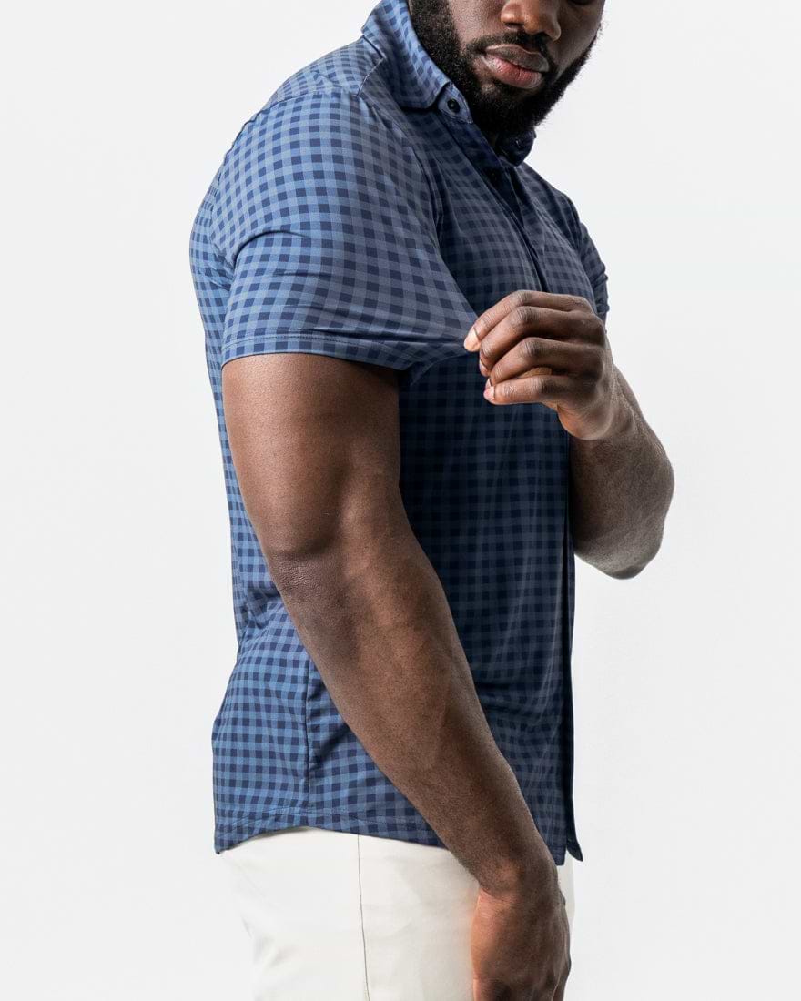 "The Petoskey" Navy & Blue Big Gingham