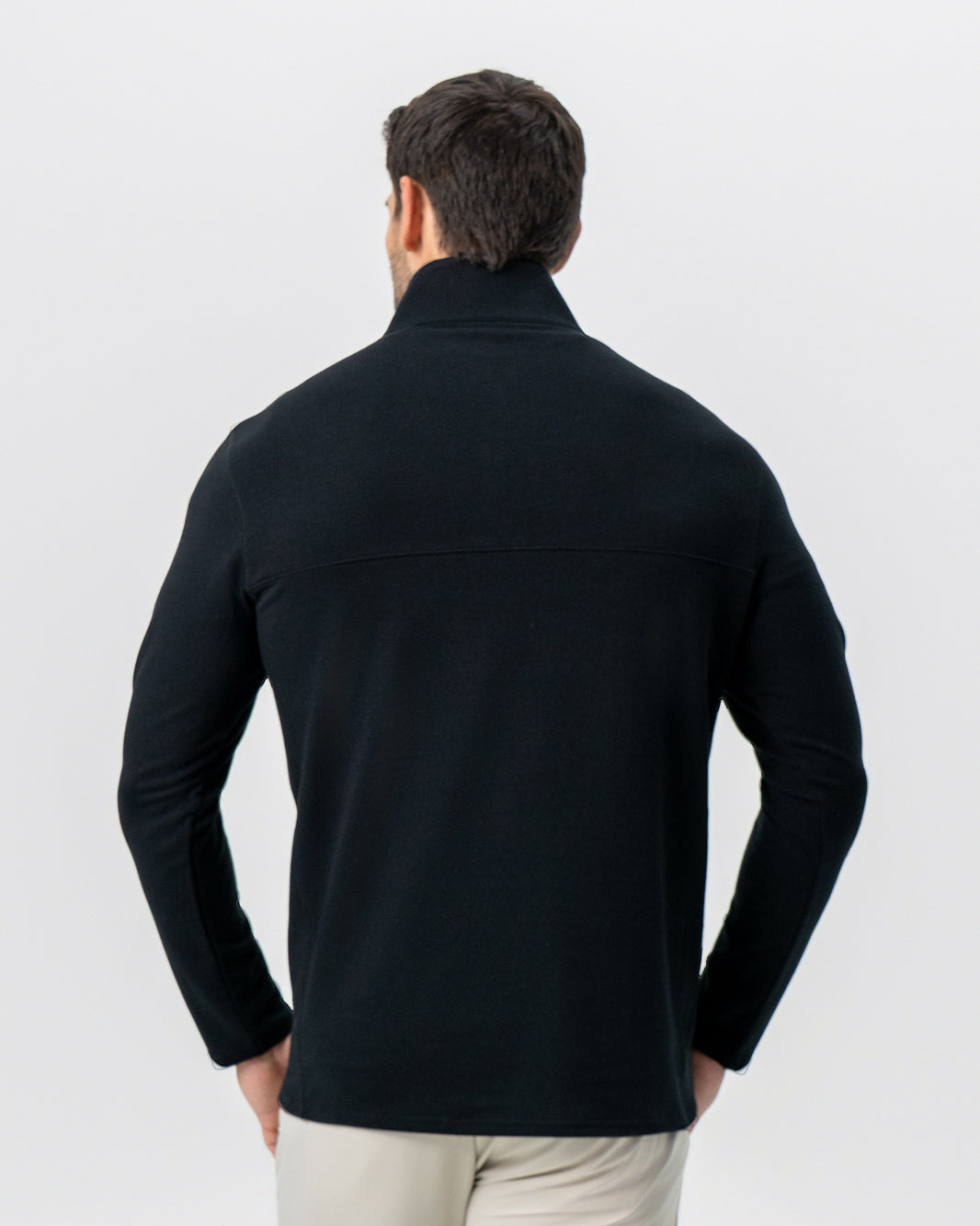 Quarter Zip - Solid Black