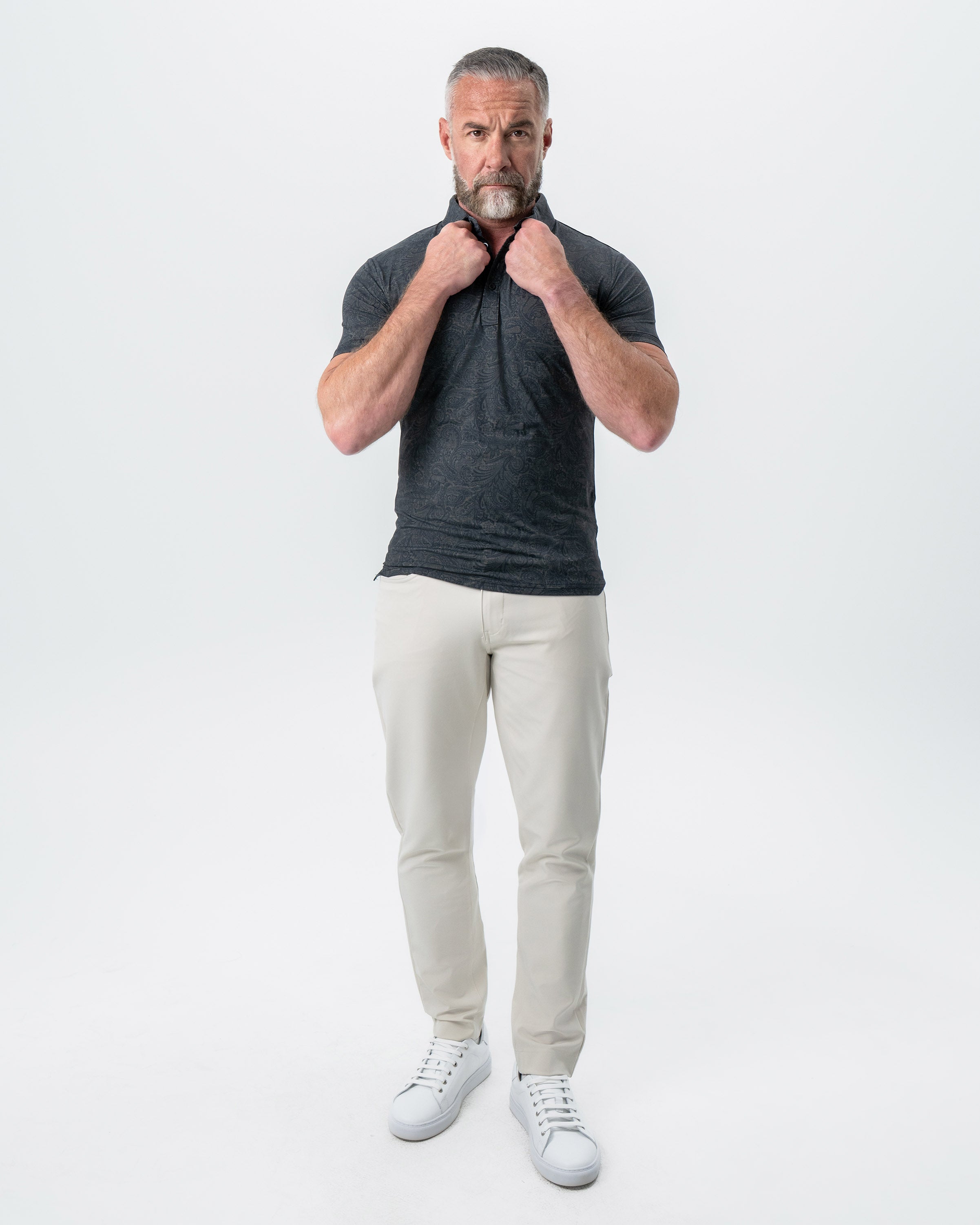 "The Sterling" Charcoal Jacquard