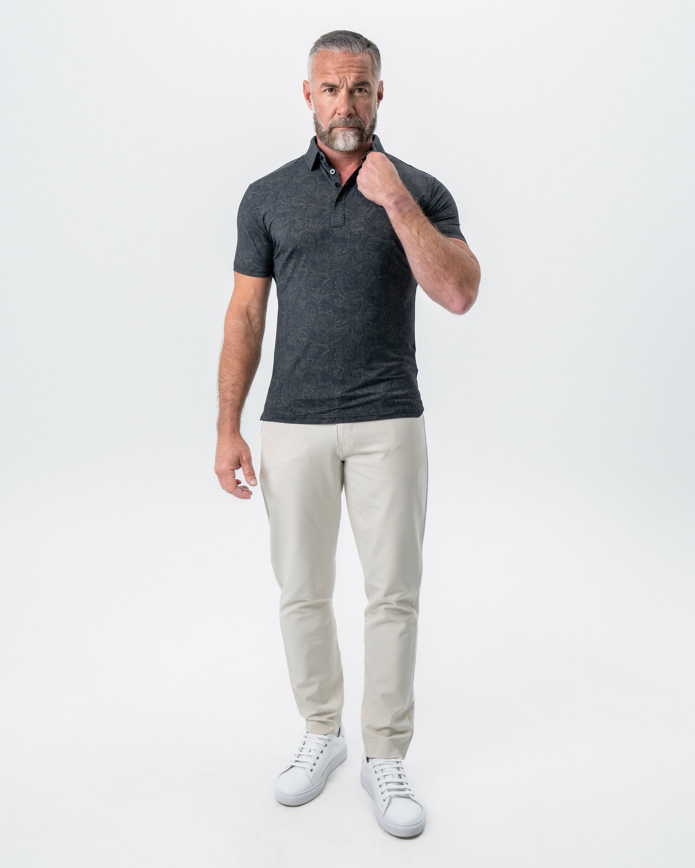 "The Sterling" Charcoal Jacquard